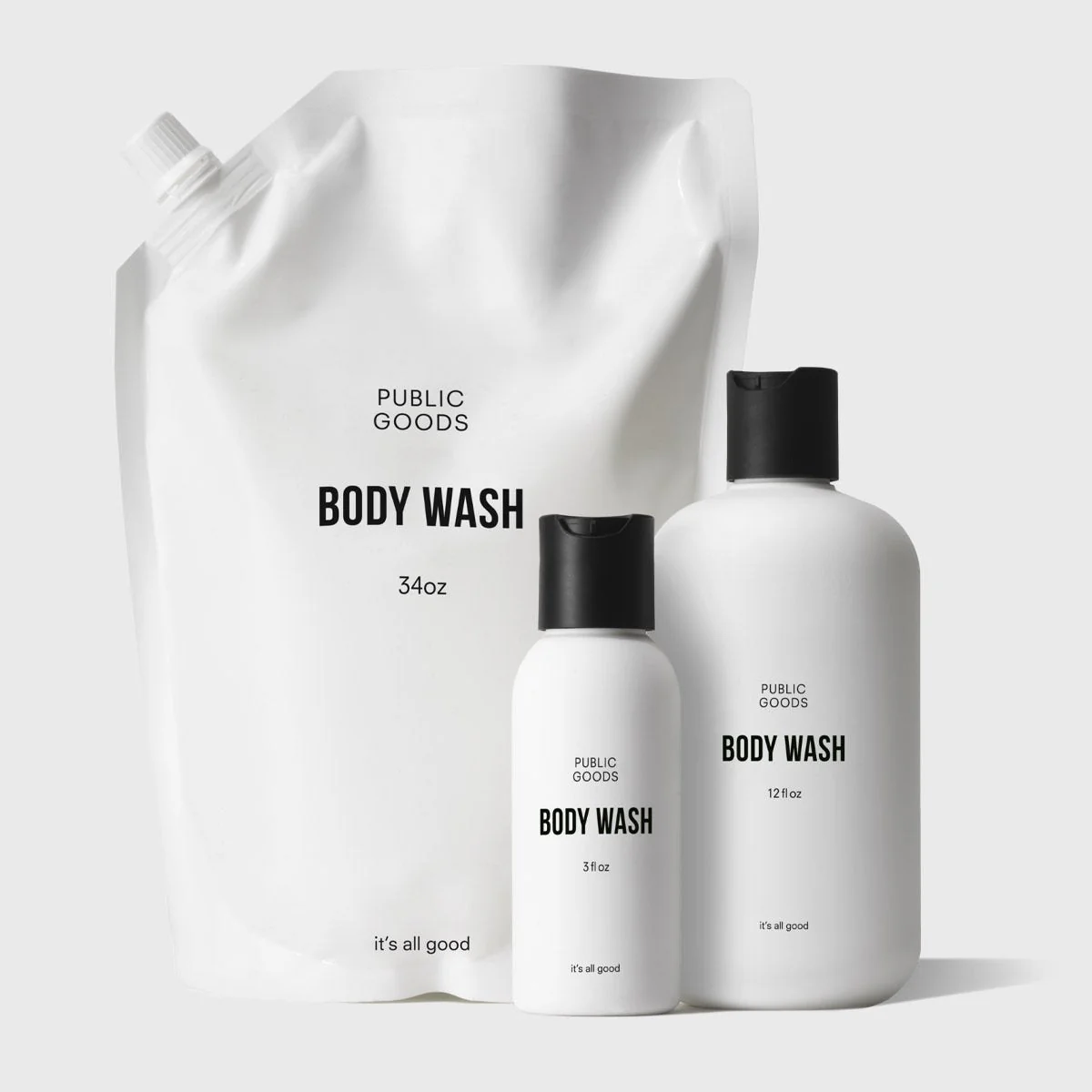 Public Goods Body Wash Travel & Home Set