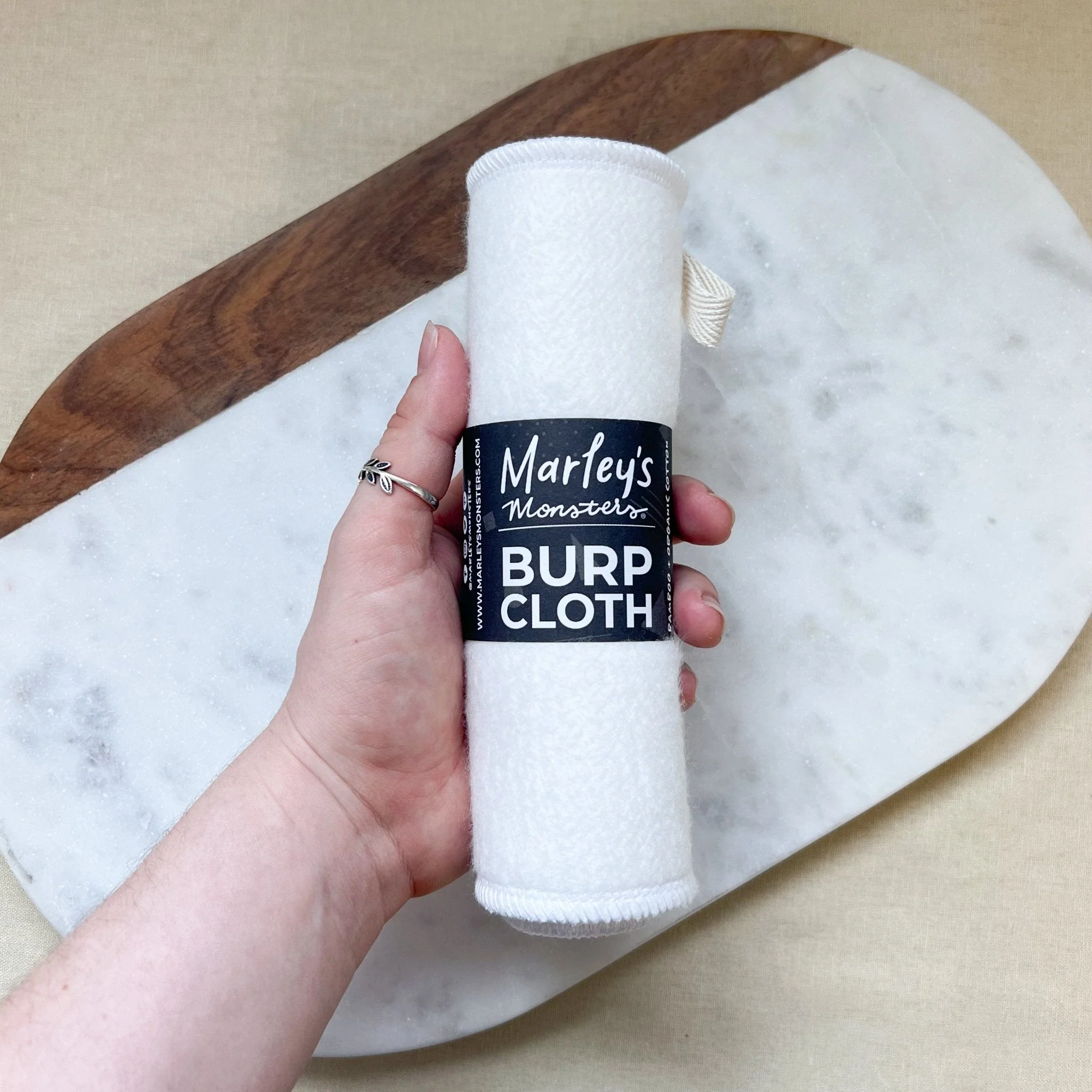 Marley's Monsters Burp Cloth: Bamboo - Image 2