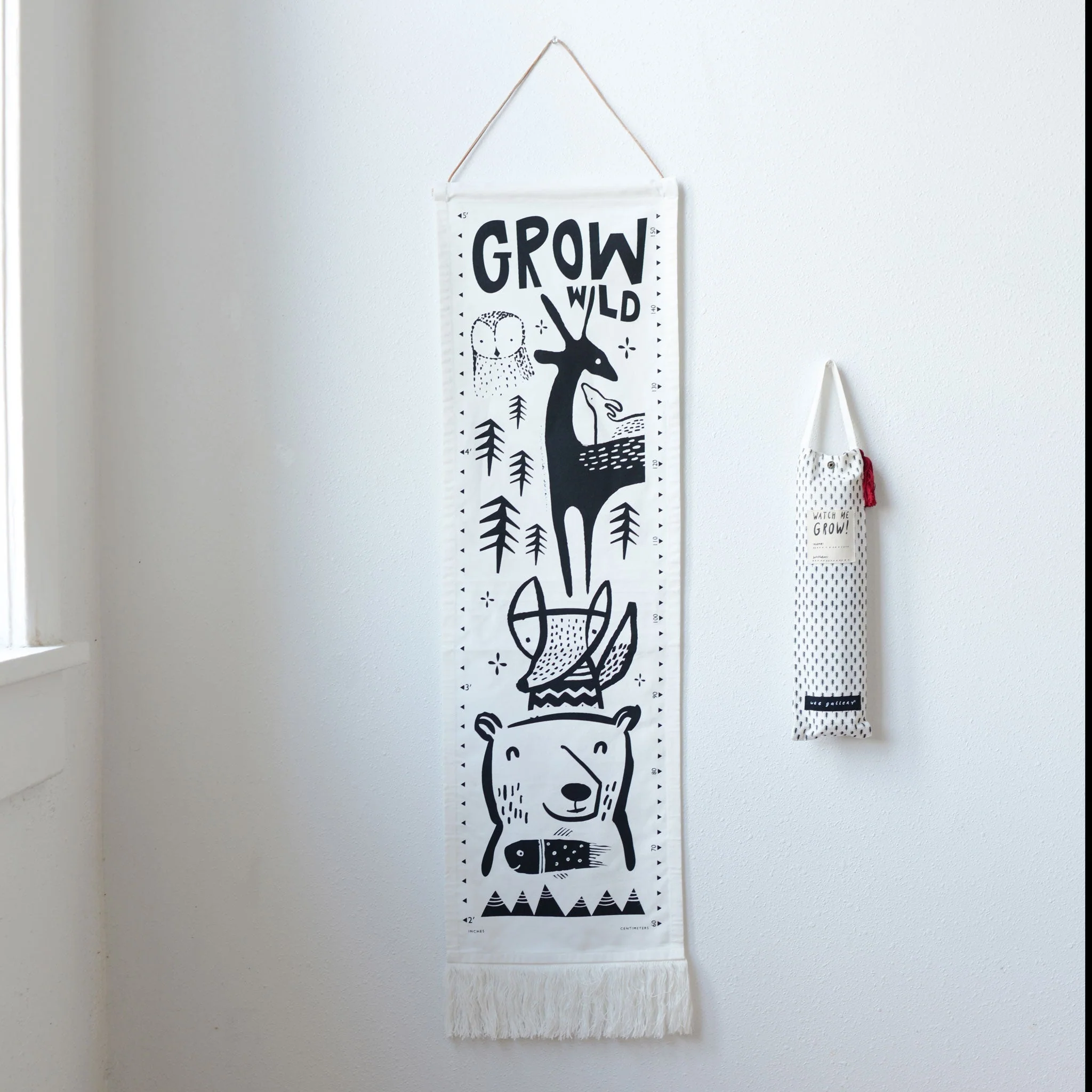 Wee Gallery Canvas Growth Chart - Woodland - Image 5