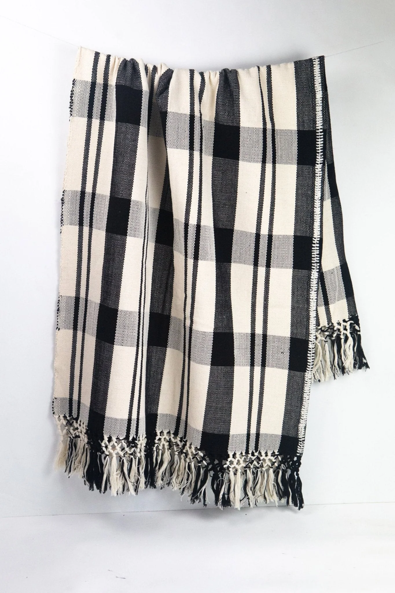 Archive New York Cecilia Striped Cotton Throw Blanket