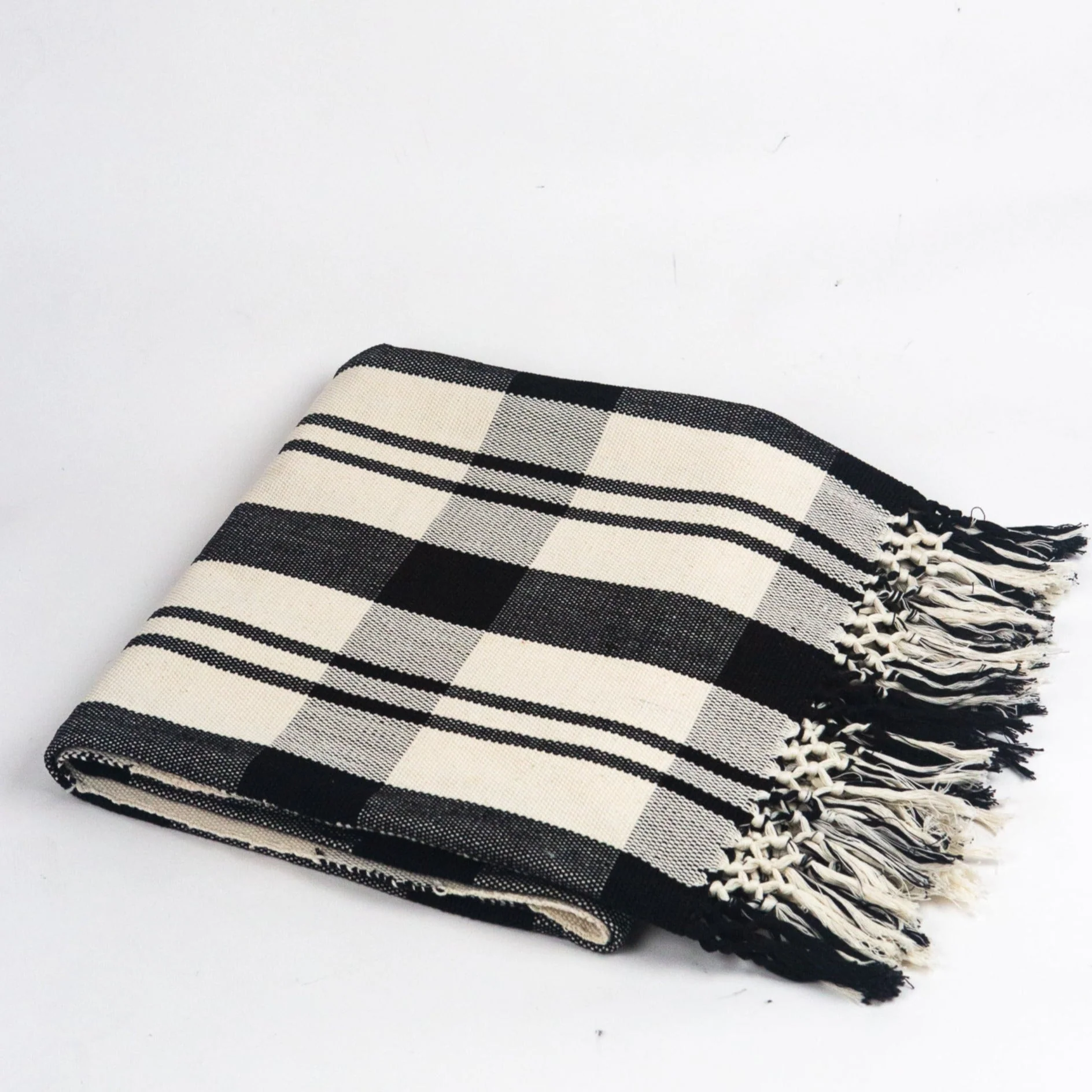 Archive New York Cecilia Striped Cotton Throw Blanket - Image 4