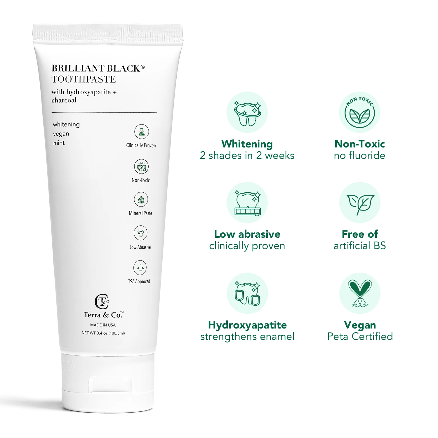 Terra & Co. Charcoal Oil Pulling + Hydroxyapatite Toothpaste Bundle - Image 5