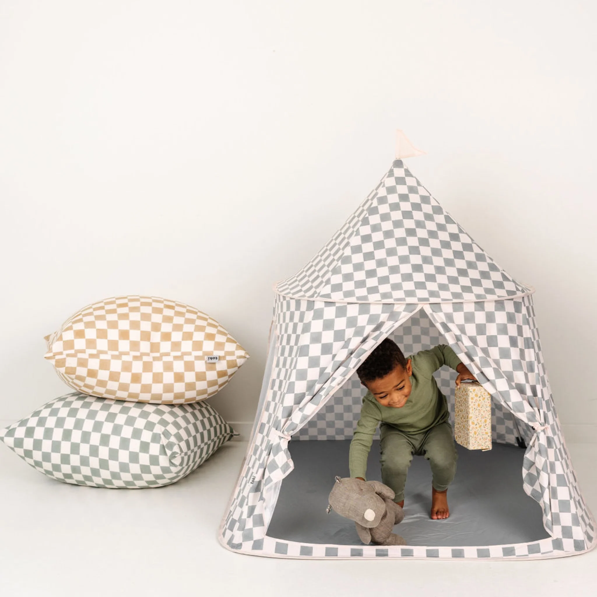 Toki Mats Checker Matcha Play Tent - Image 2