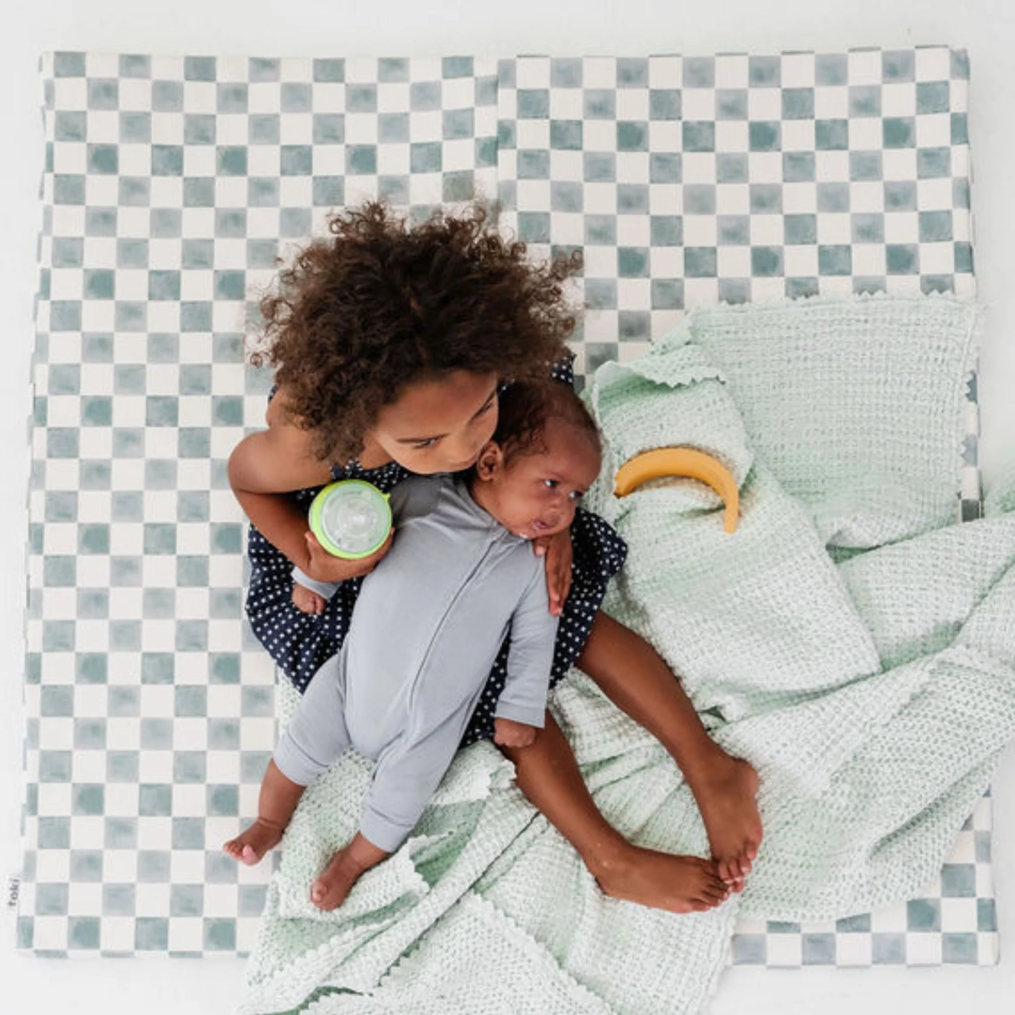 Toki Mats Checker Matcha Vegan Leather Mat - Image 2