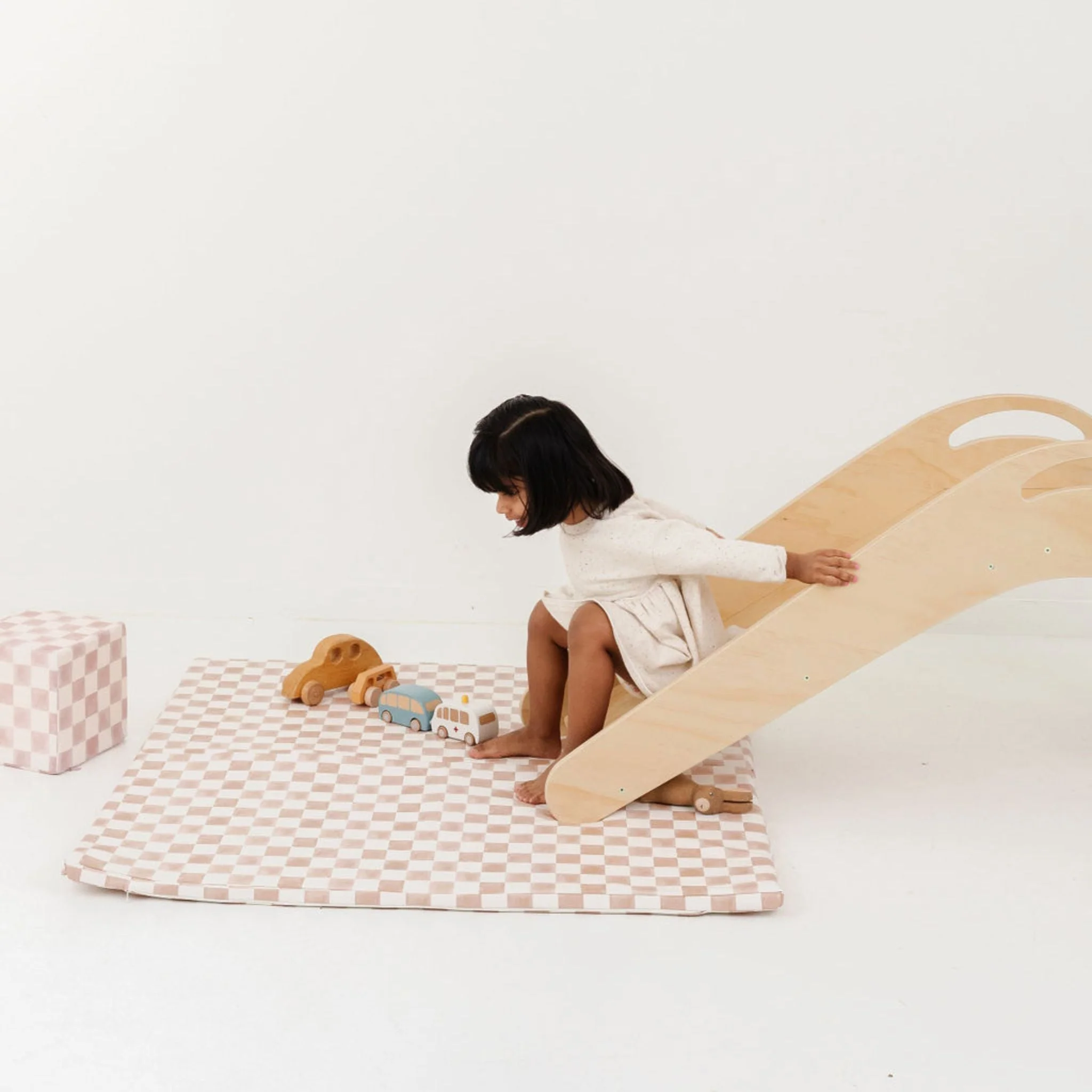 Toki Mats Checker Toffee Vegan Leather Mat - Image 3