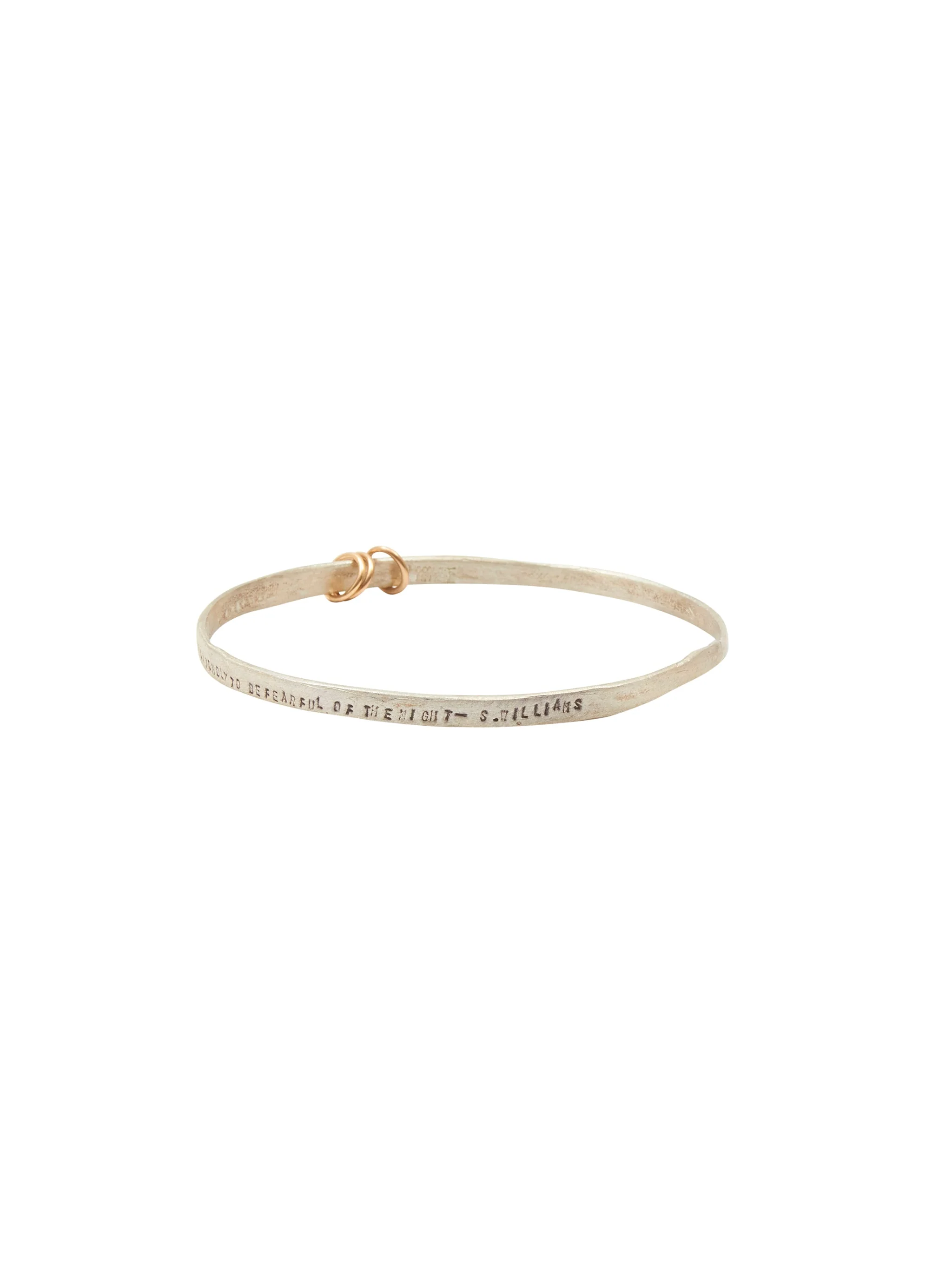 Weston Table Chocolate & Steel Three Ring Bangles "Loved the Stars" - Image 4