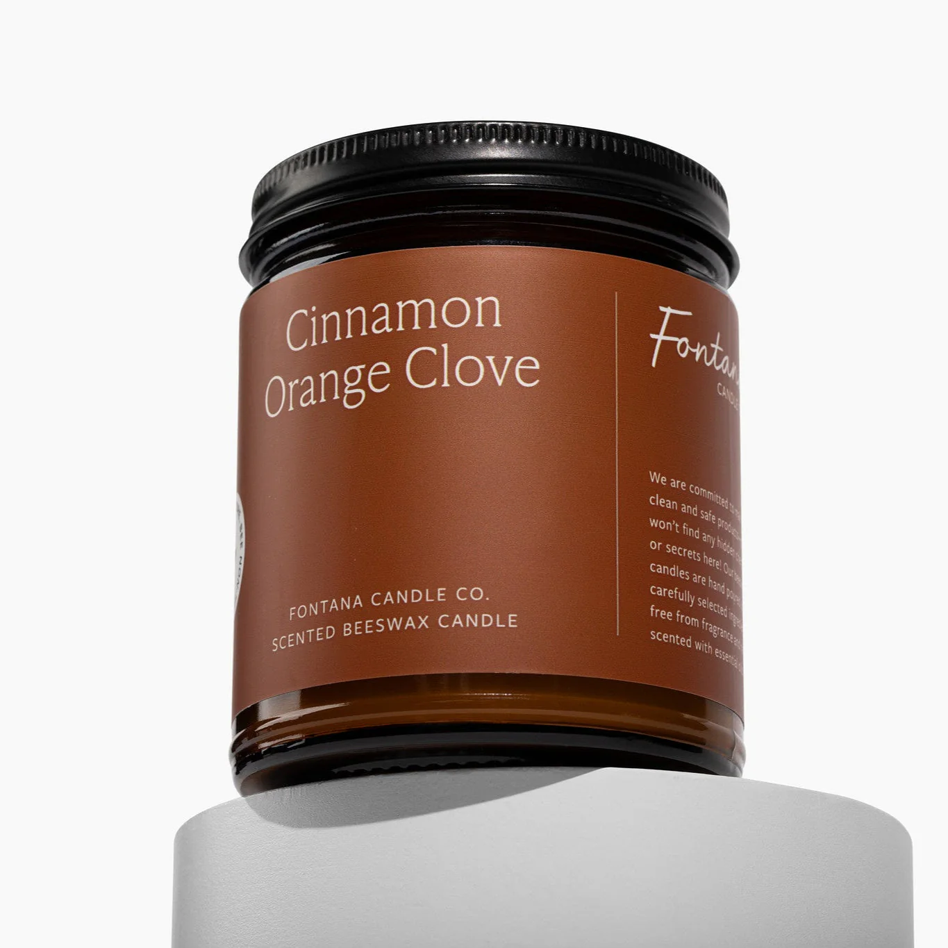Fontana Candle Co Cinnamon Orange Clove Jar Candle - Image 3