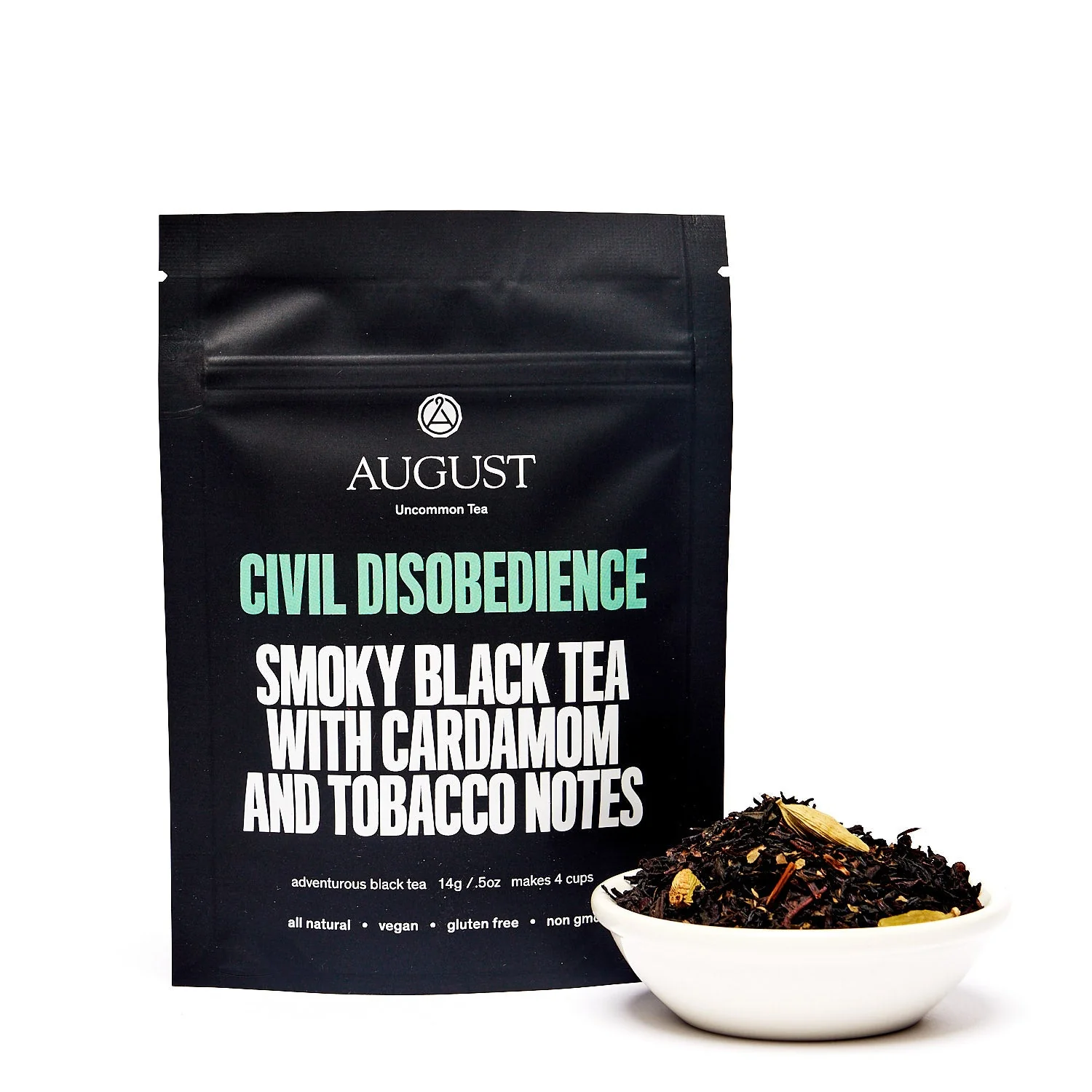 August Uncommon Tea Civil Disobedience - Smoky Cardamom Black Tea - Image 4