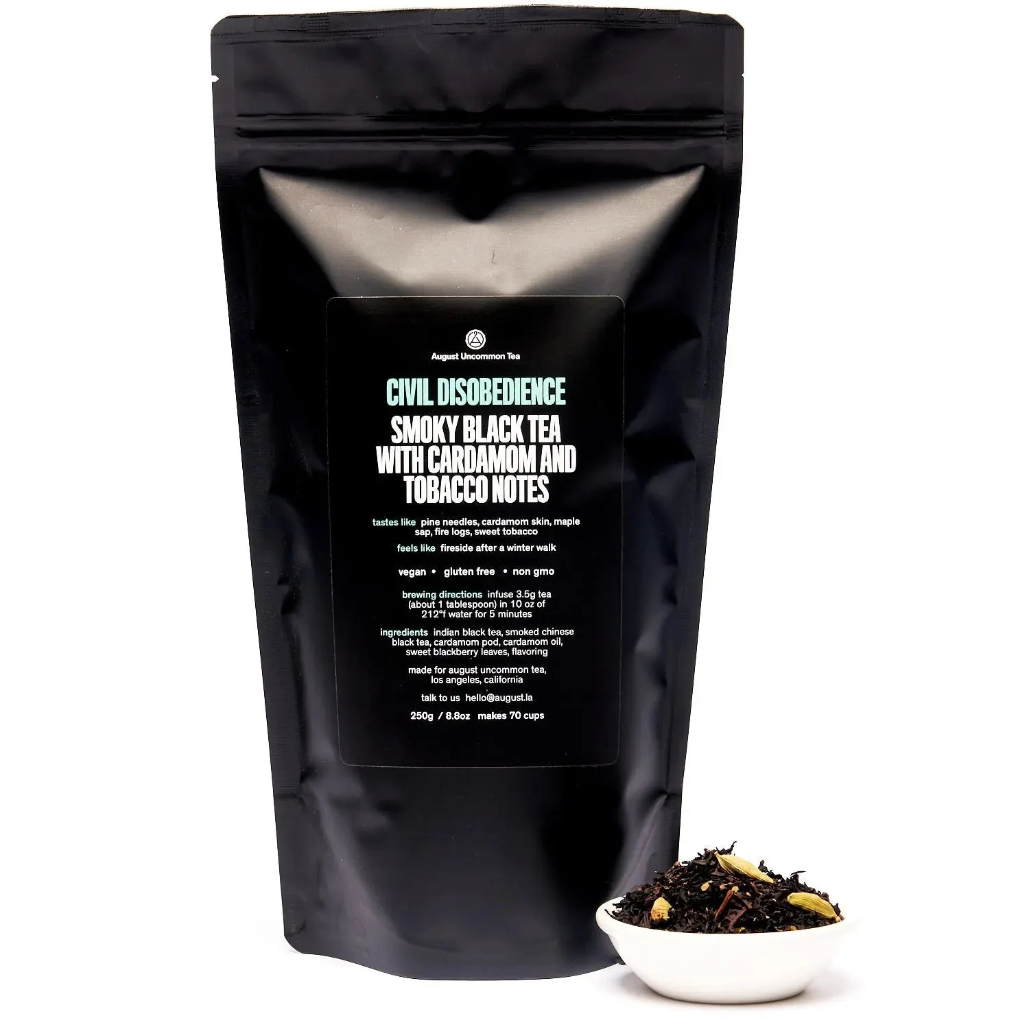August Uncommon Tea Civil Disobedience - Smoky Cardamom Black Tea - Image 5