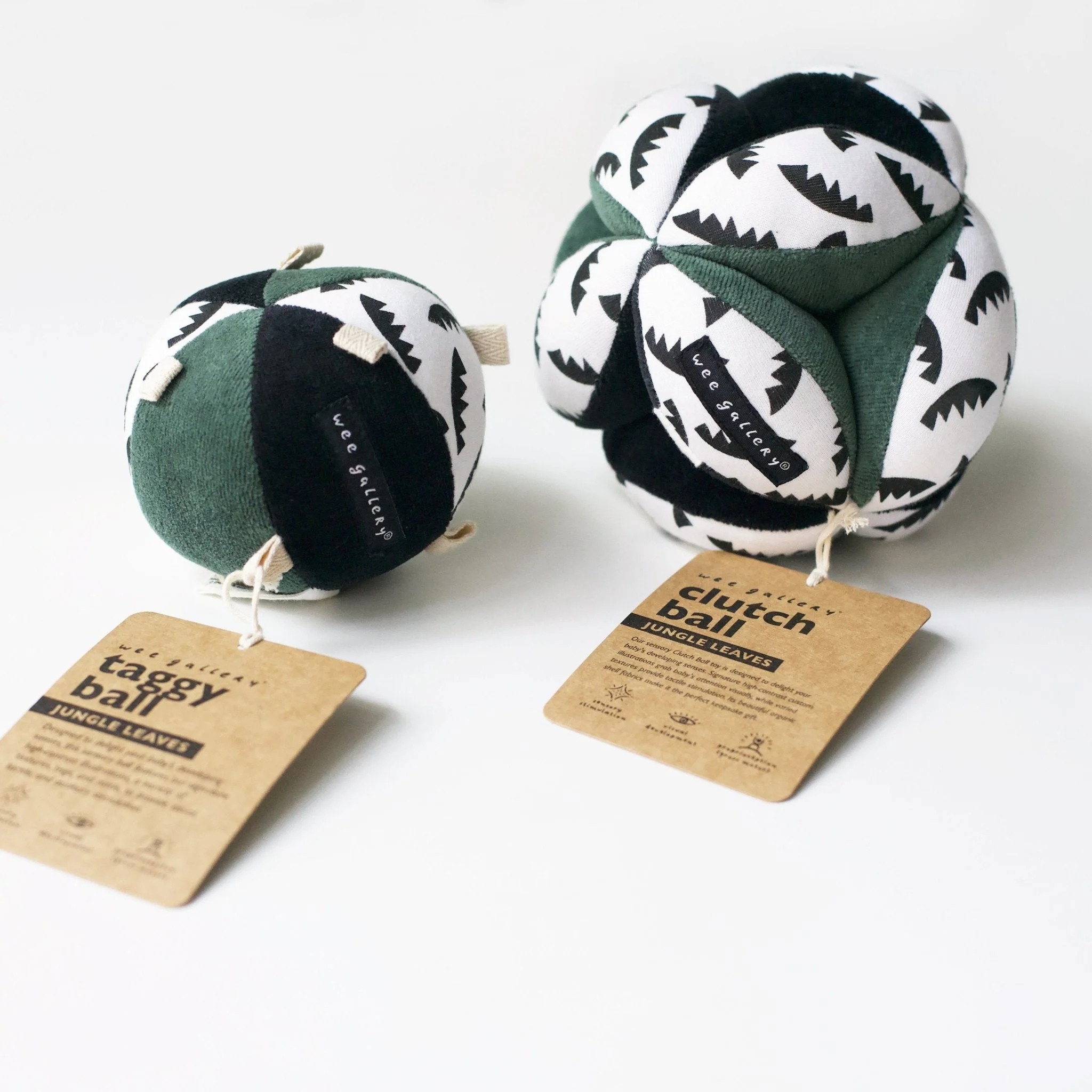 Wee Gallery Clutch Ball - Jungle Leaves - Image 3