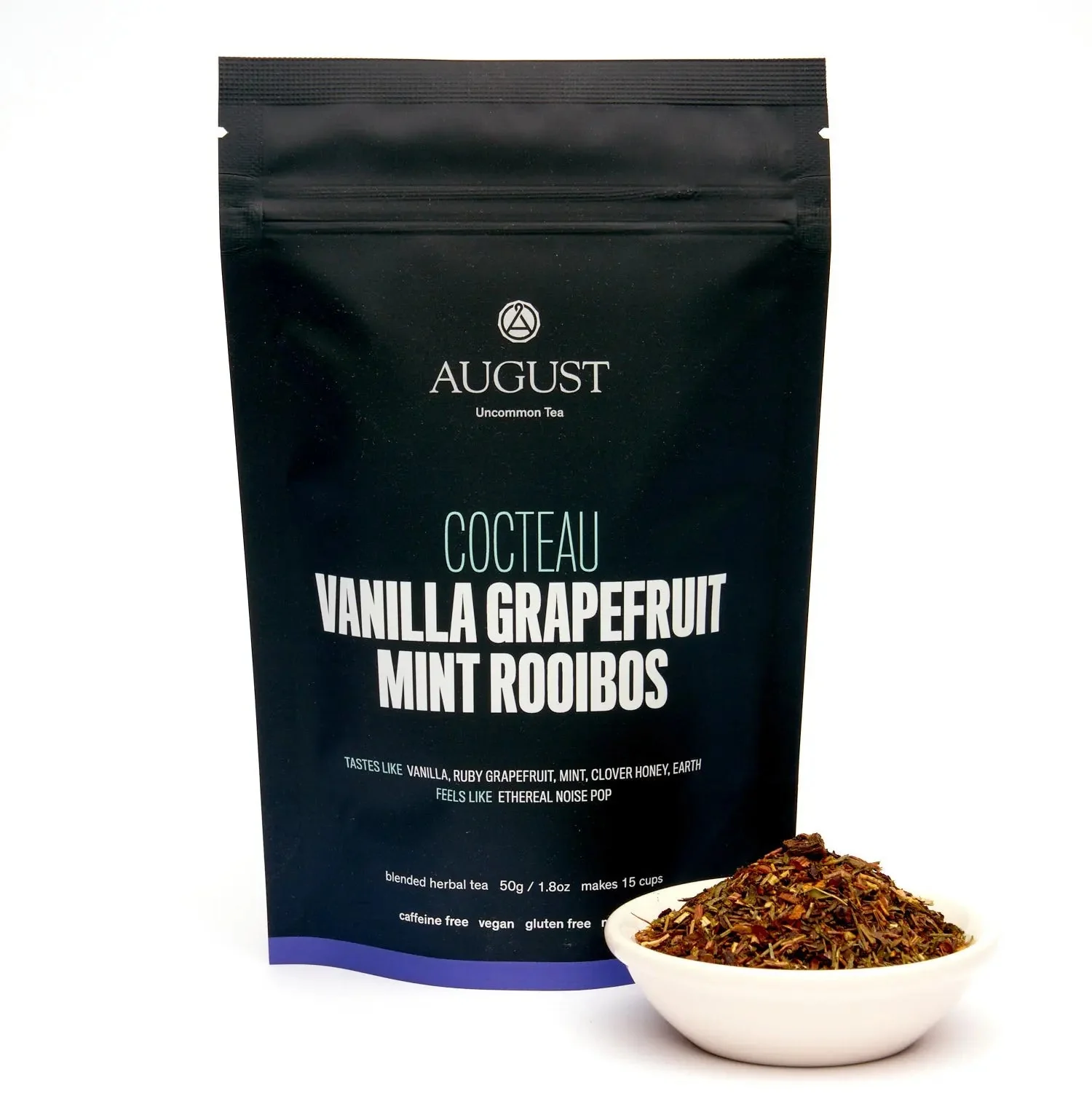 August Uncommon Tea Cocteau - Vanilla Grapefruit Mint Rooibos Tea (Caffeine Free) - Image 2