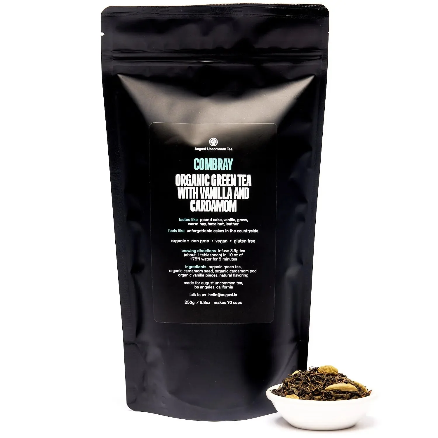 August Uncommon Tea Combray - Vanilla Cardamom Green Tea - Image 5