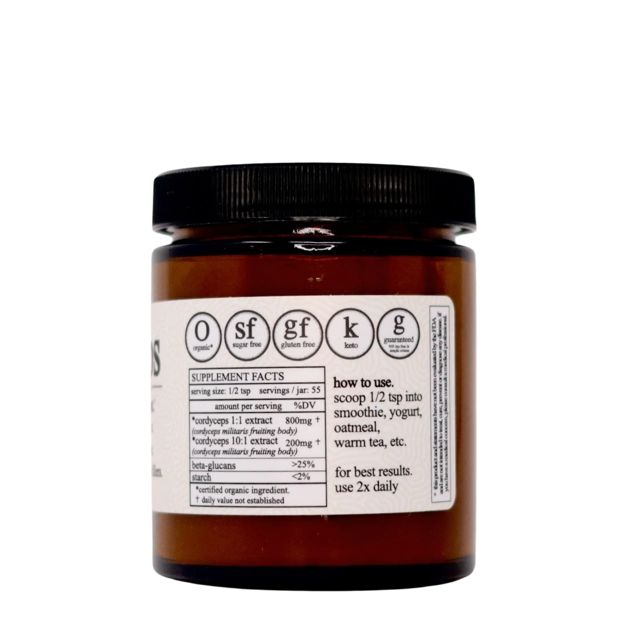 Roots Apothecary Cordyceps Mushroom Extract - Organic - Image 3