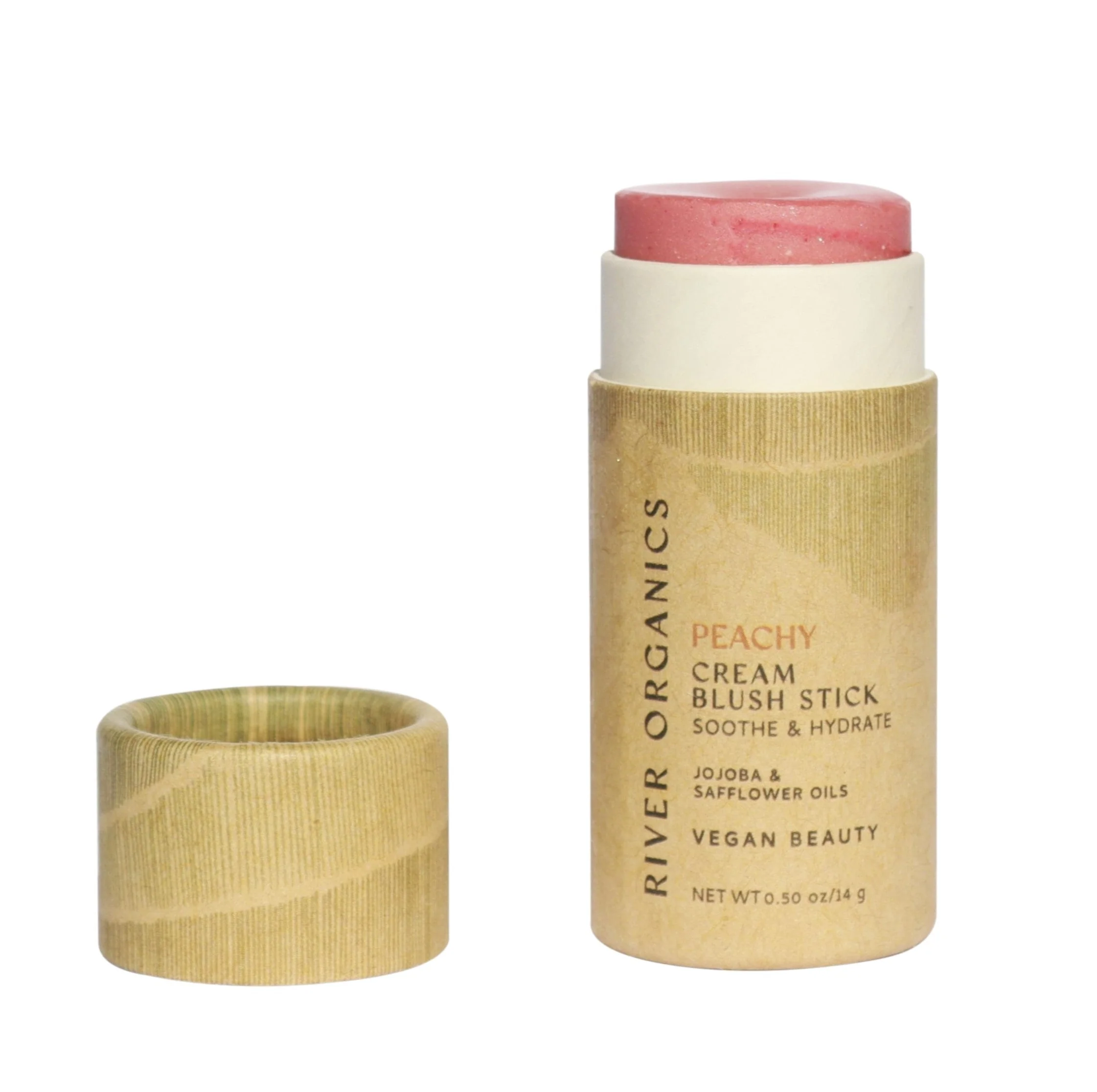 River Organics Creamy Vegan Blush Stick -  Peachy