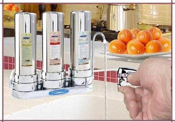 Crystal Quest Stainless Steel Triple Flouride Countertop Water Filter Systems - Image 3
