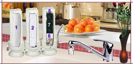 Crystal Quest Stainless Steel Triple Flouride Countertop Water Filter Systems - Image 4