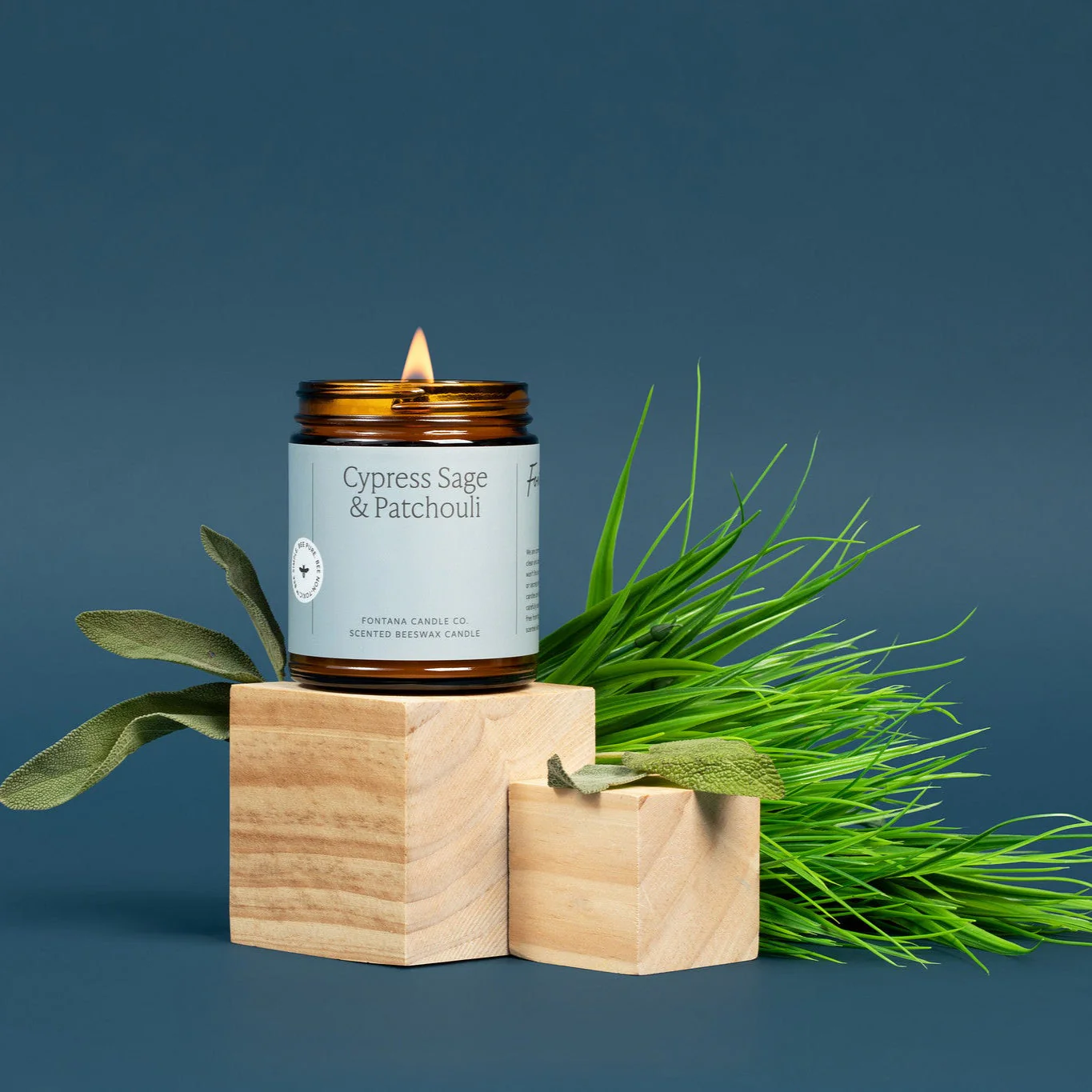 Fontana Candle Co Cypress Sage & Patchouli Jar Candle - Image 2