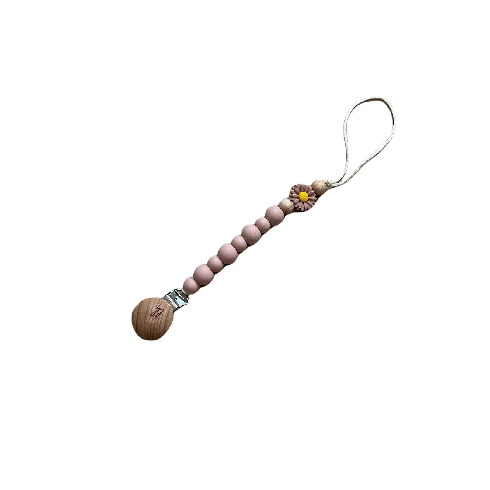 Three Hearts Daisy - Grande Pacifier / Toy Clip - Image 3