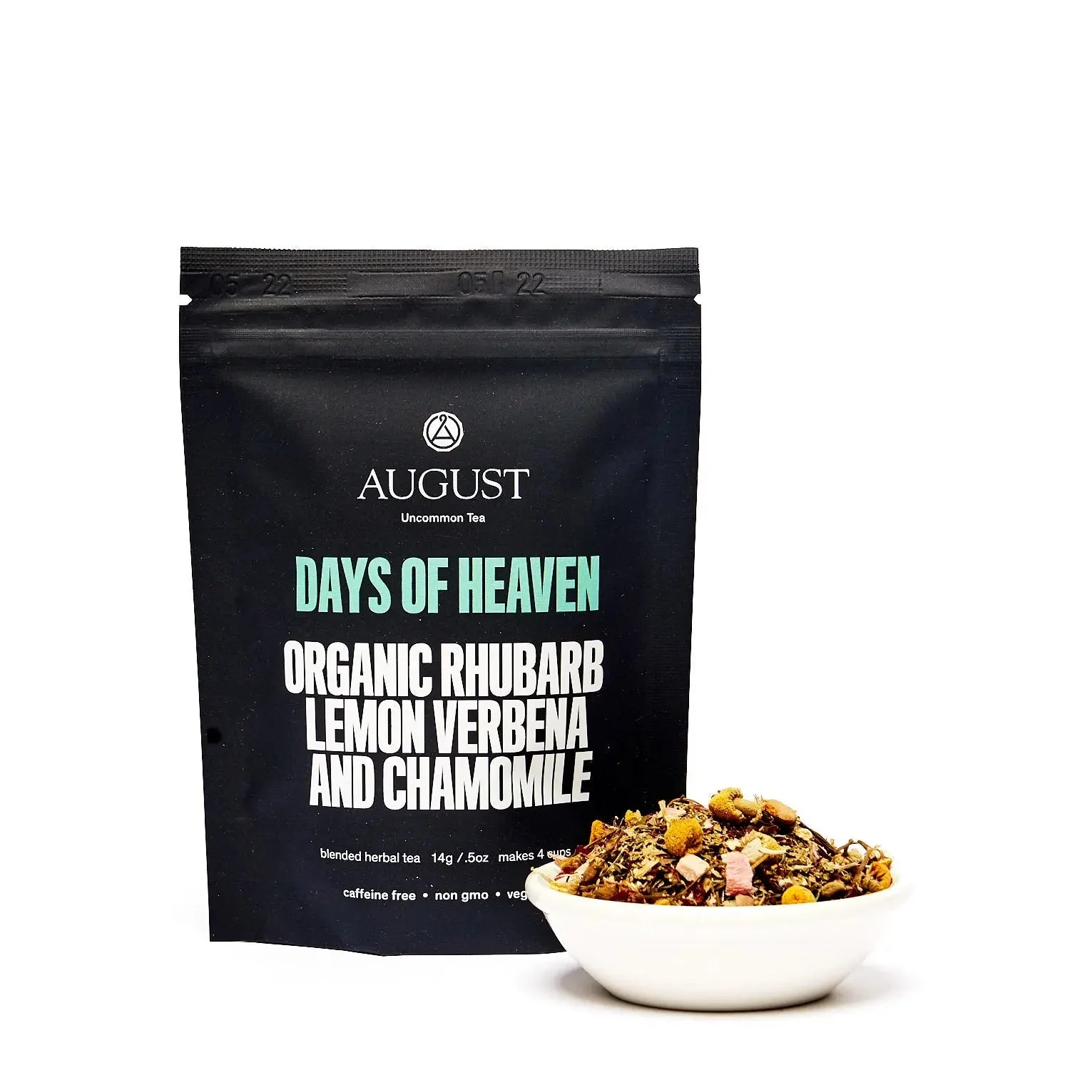 August Uncommon Tea Days of Heaven - Rhubarb Verbena Chamomile Tea (Caffeine Free) - Image 3