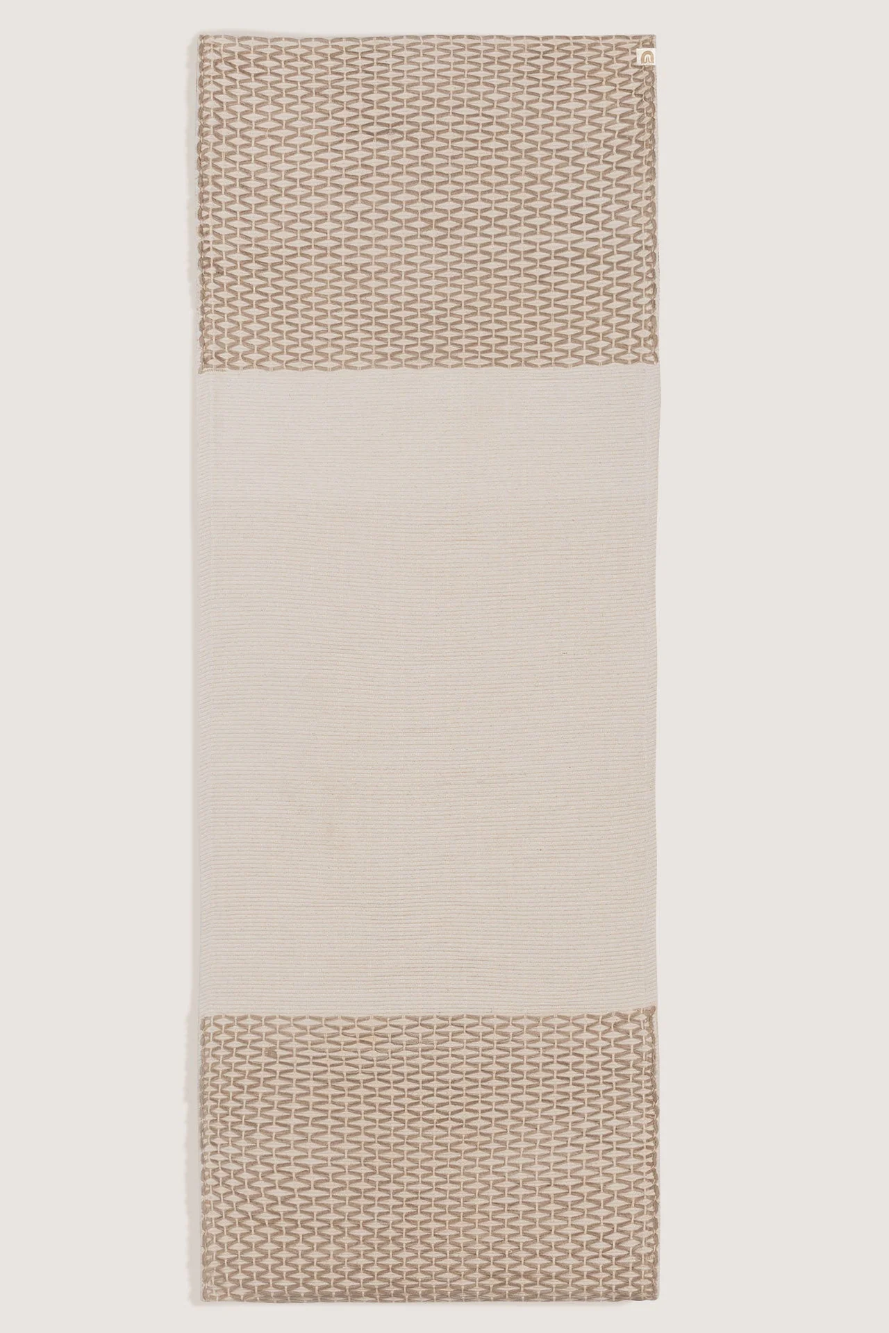 Oko Living Diamond Yoga Mat - Clay & Cream 7mm