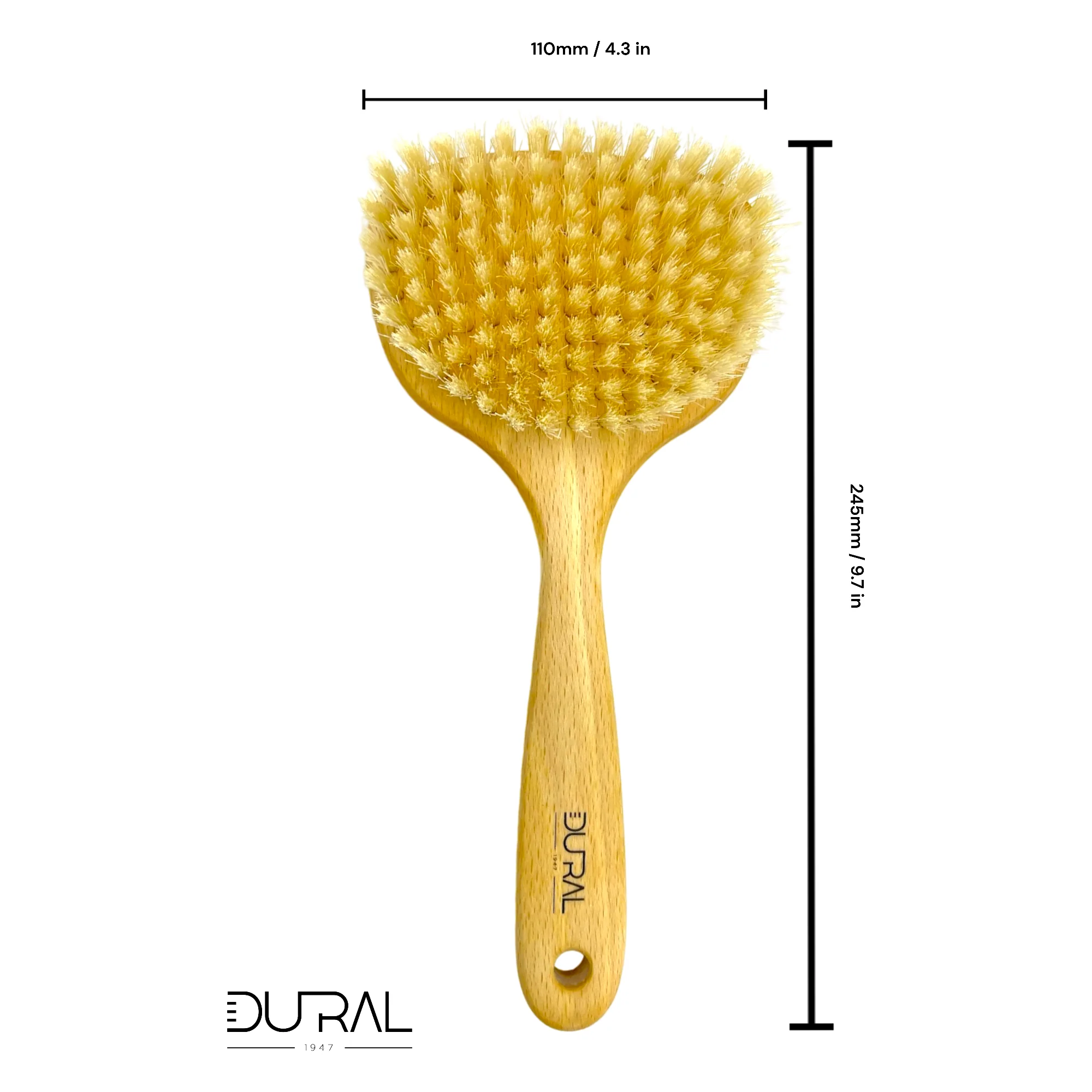 Pasteur Pharmacy Dural Beech wood sauna & massage brush with pure boar bristles - Image 4