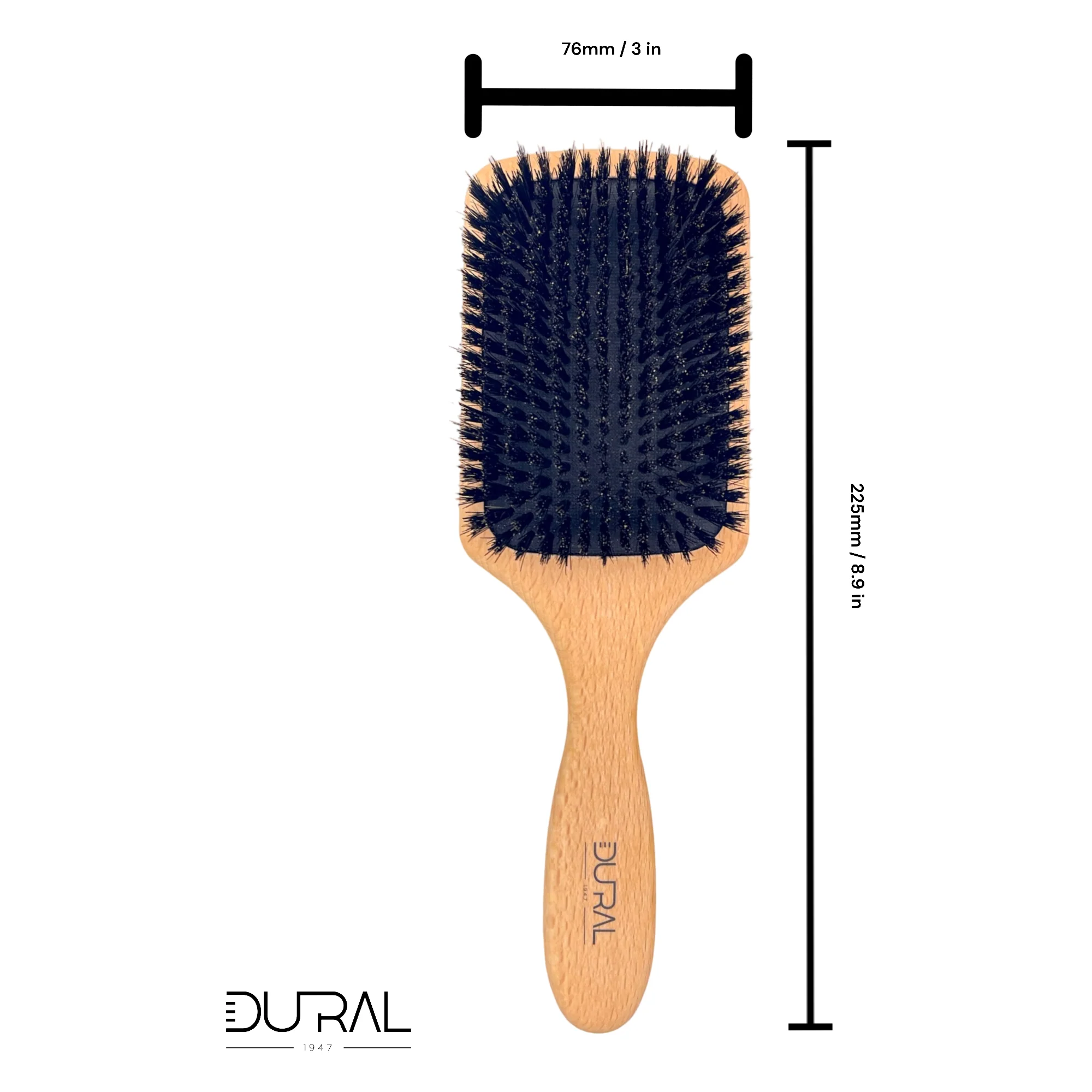 Pasteur Pharmacy Dural Beech Wood wild boar bristles paddle brush - Image 4