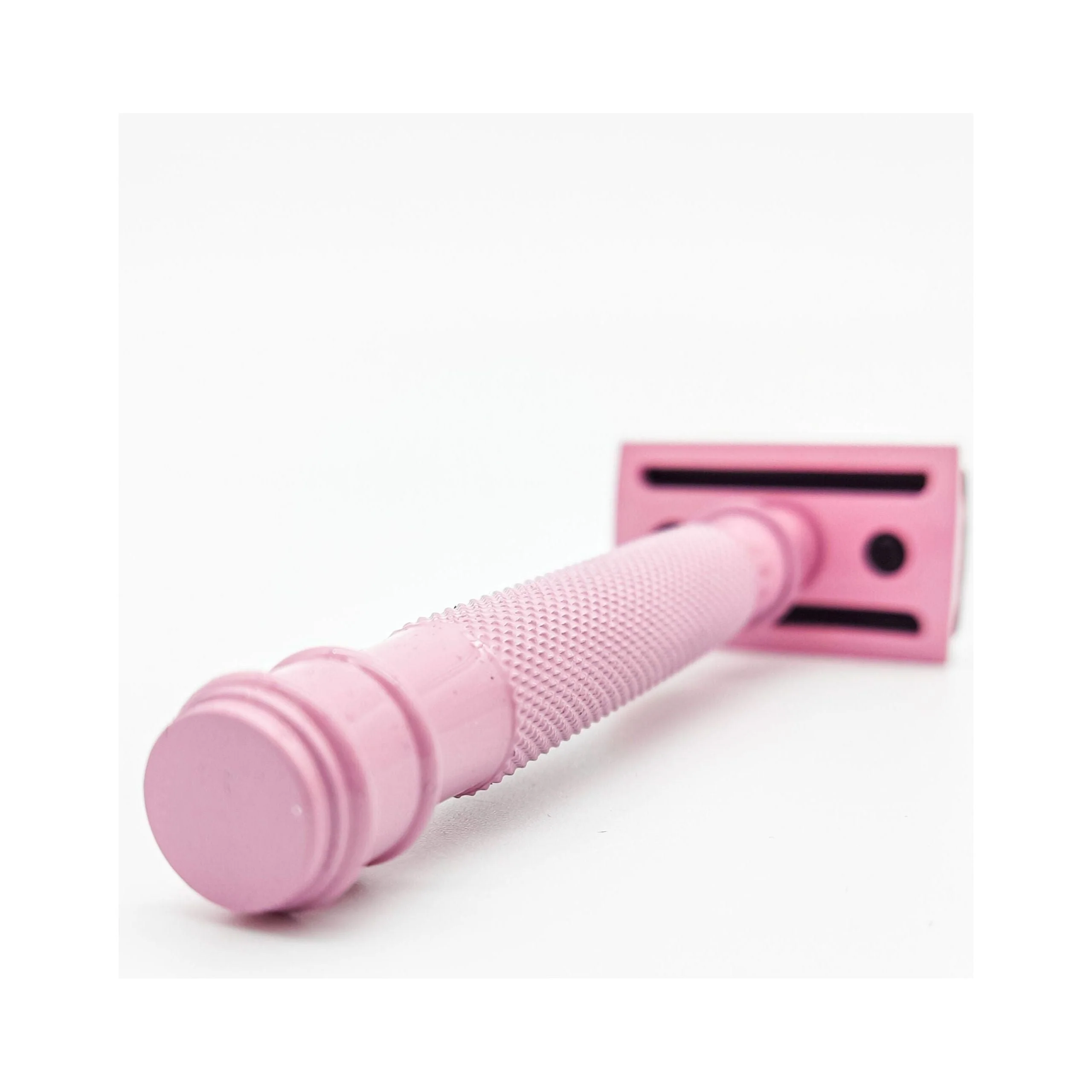 Pasteur Pharmacy Dural Heavy Stroud Head Double Edge Safety Razor Duty Pink/Black + Pouch - Image 3