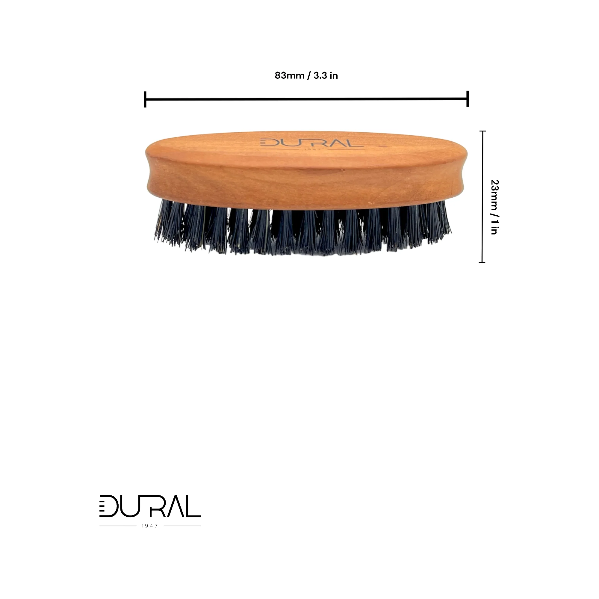 Pasteur Pharmacy Dural Pear wood beard brush with soft natural bristles - Image 3