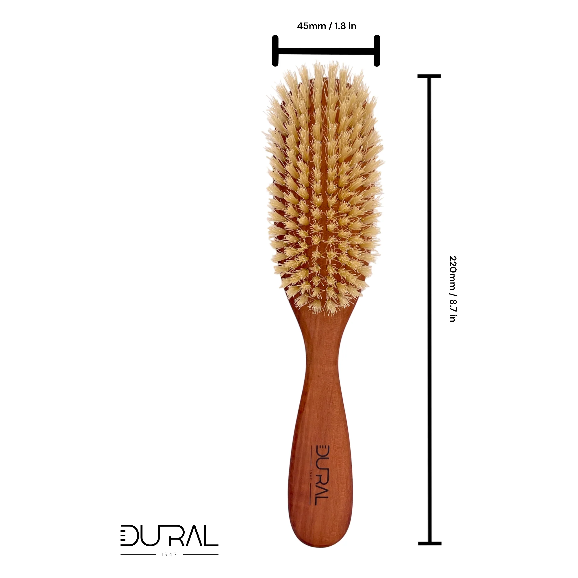 Pasteur Pharmacy Dural Pear Wood big oval hair brush with natural bristles - Image 4