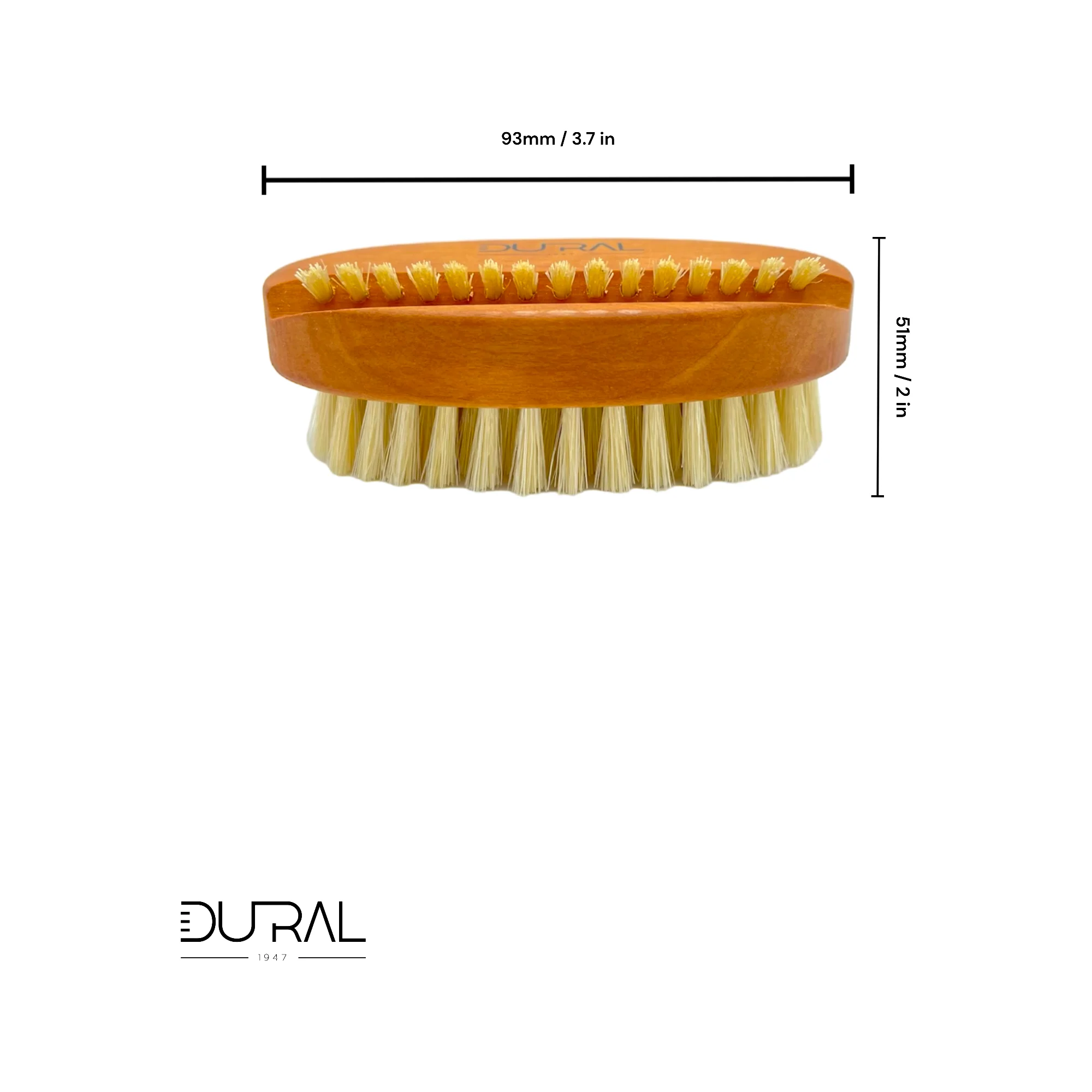 Pasteur Pharmacy Dural Pear wood hand & nail brush with pure light natural bristles - Image 4
