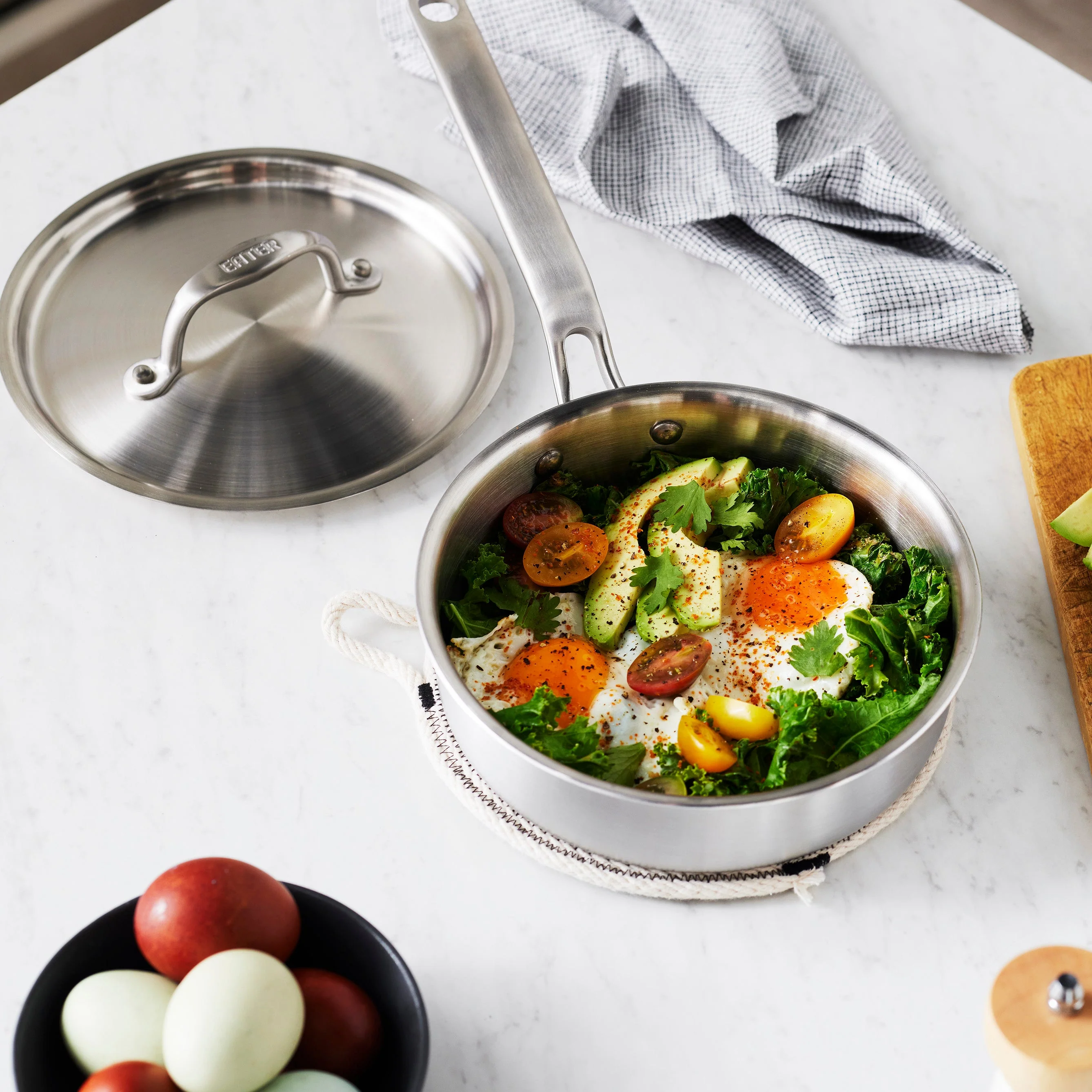 Heritage Steel Eater Series 1.5 Quart Mini Sauté with Lid - Image 2