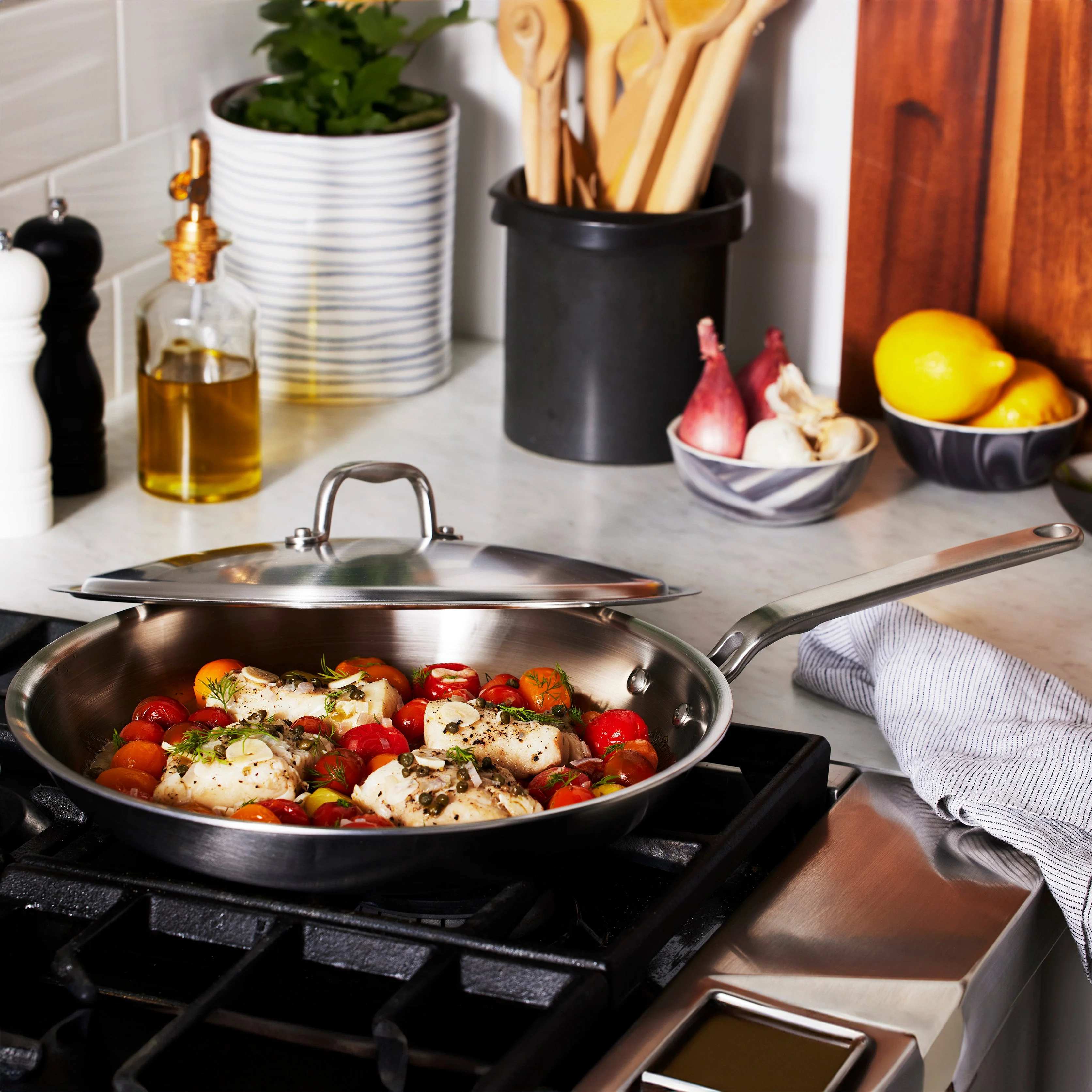 Heritage Steel Eater Series 12" Fry Pan with Lid - Image 2