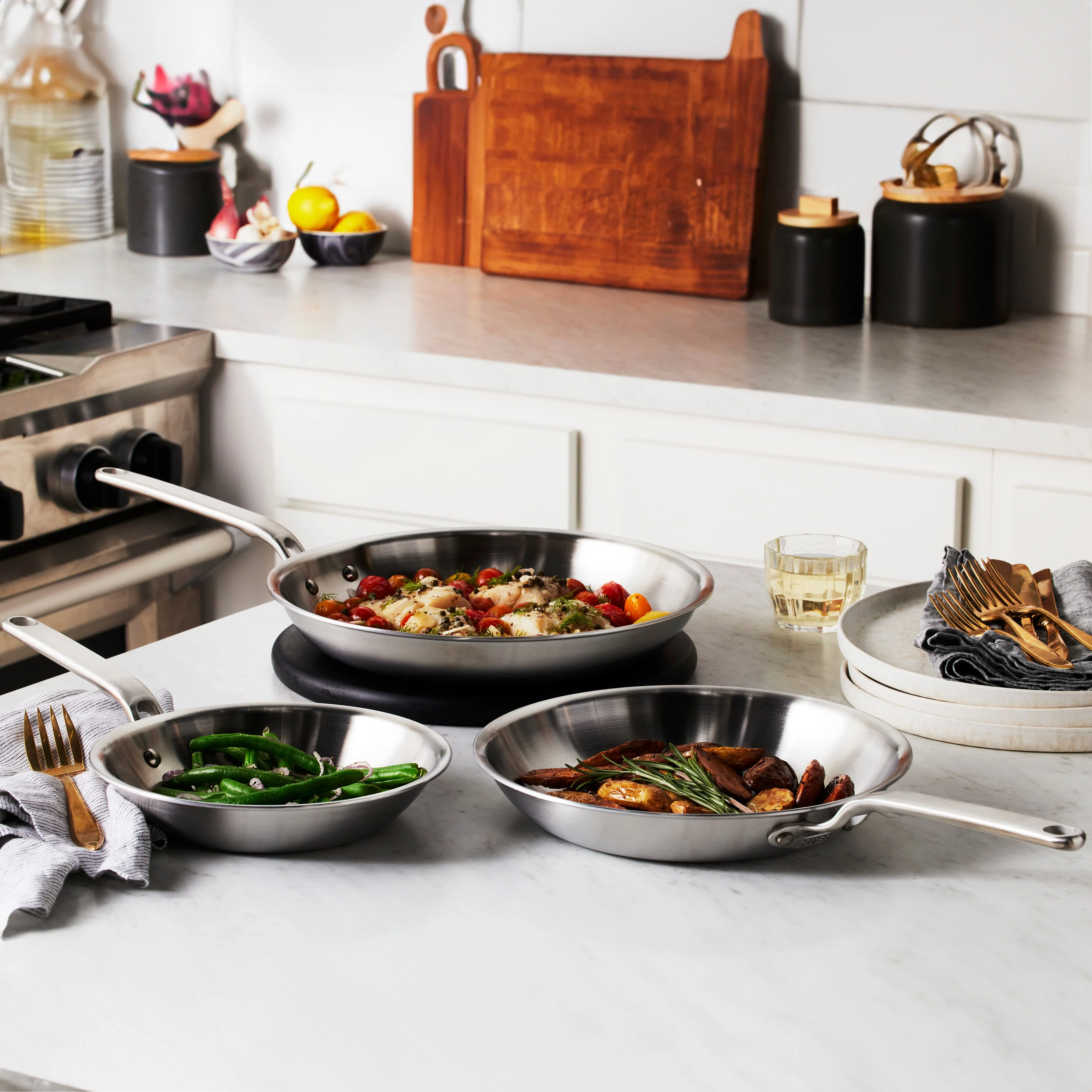 Heritage Steel Eater Series 3 Piece Fry Pan Set - Image 2