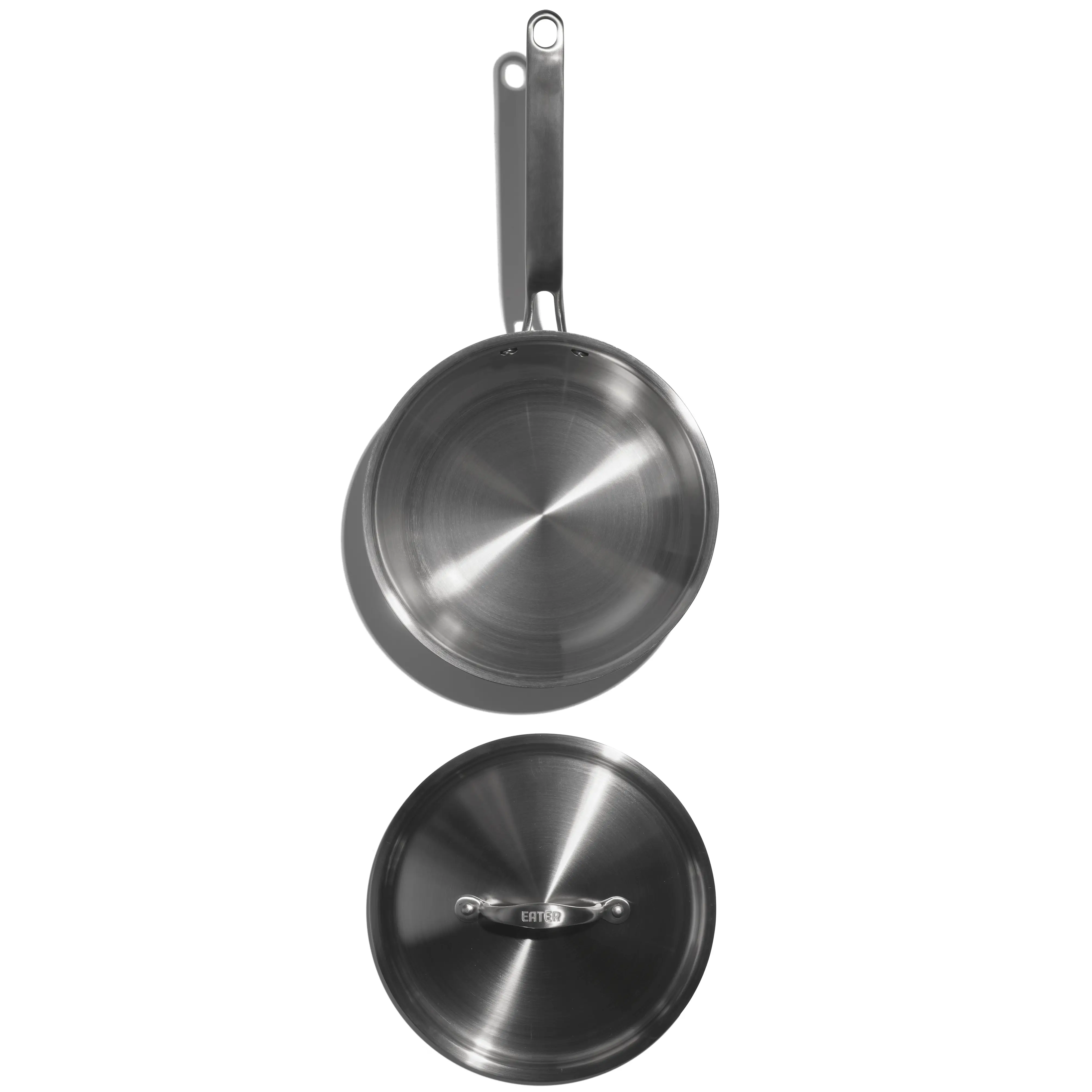 Heritage Steel Eater Series  3 Quart Saucier with Lid - Image 3