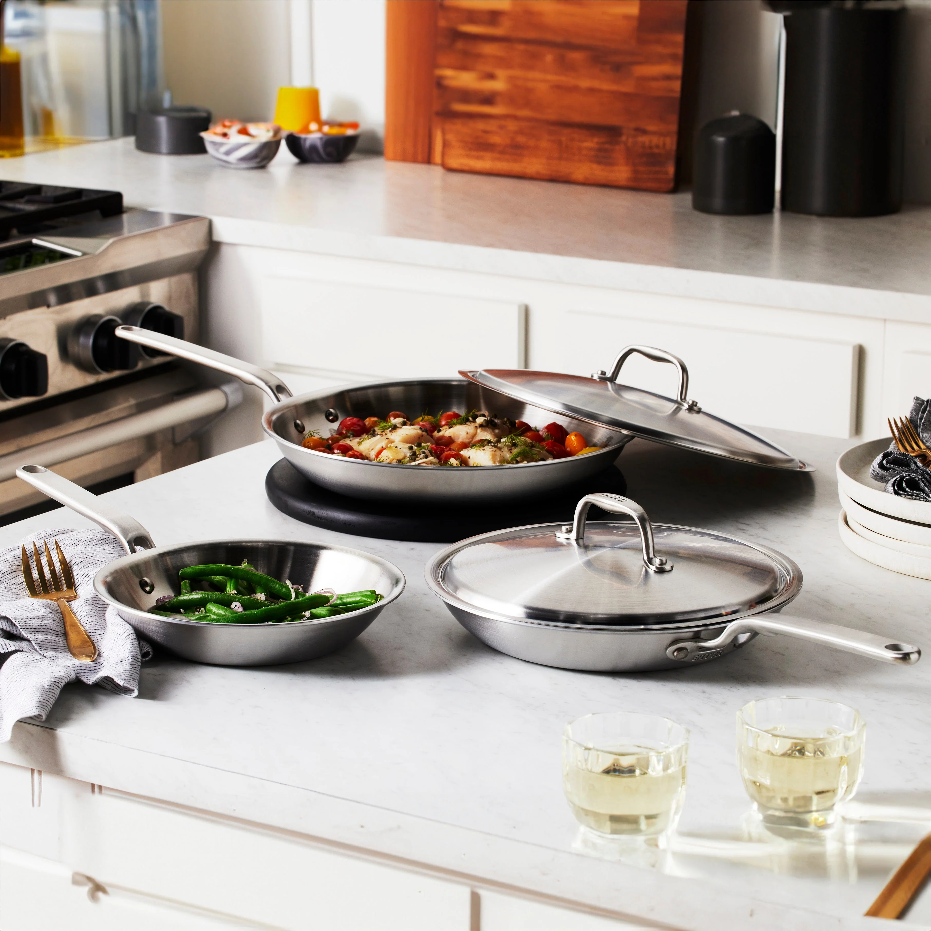 Heritage Steel Eater Series 5 Piece Fry Pan Set - Image 2