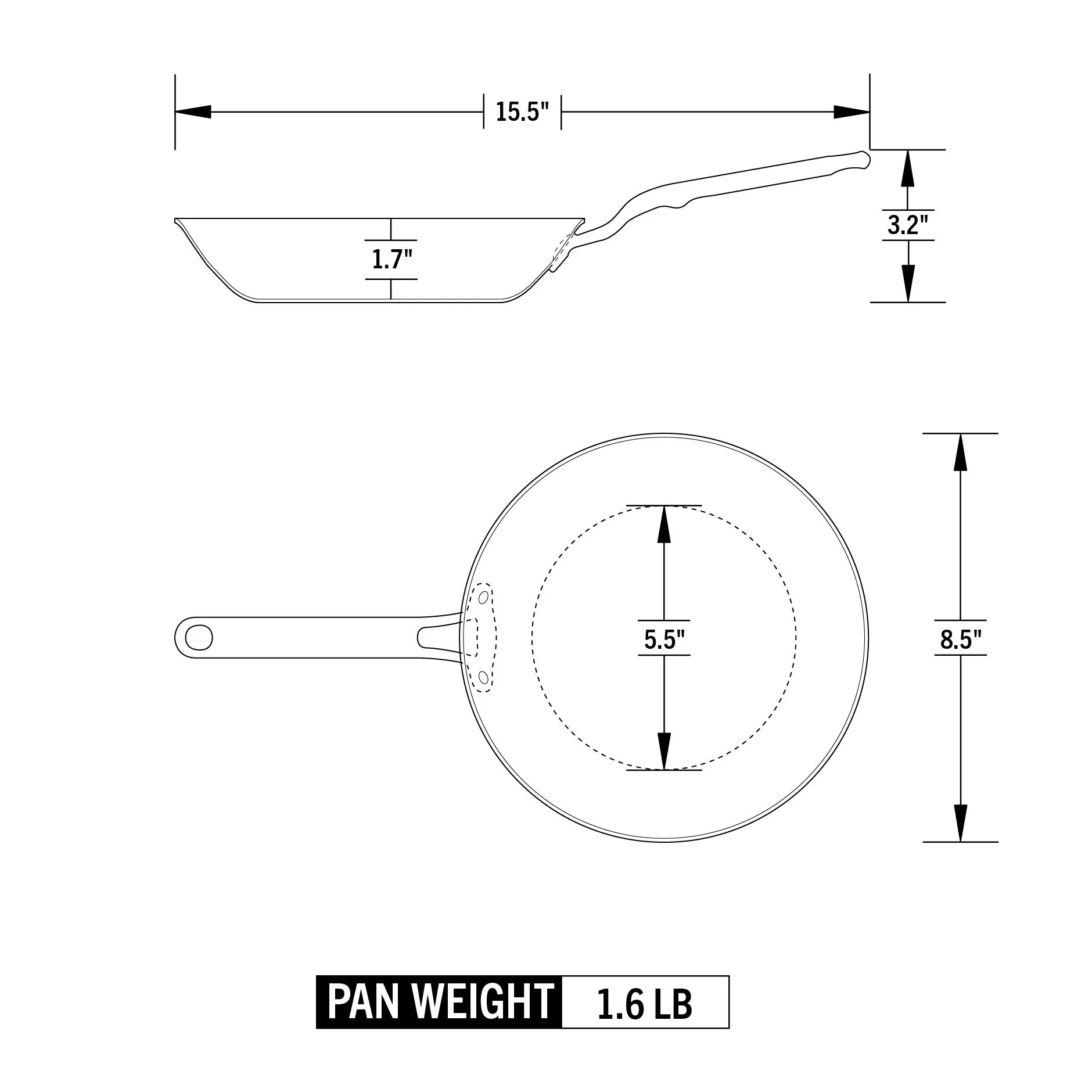 Heritage Steel Eater Series 8.5" Fry Pan - Image 5