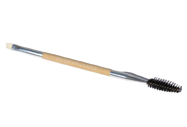 River Organics Eco-Friendly Double-Sided Bare Wood Brow & Mascara Brush - Image 3