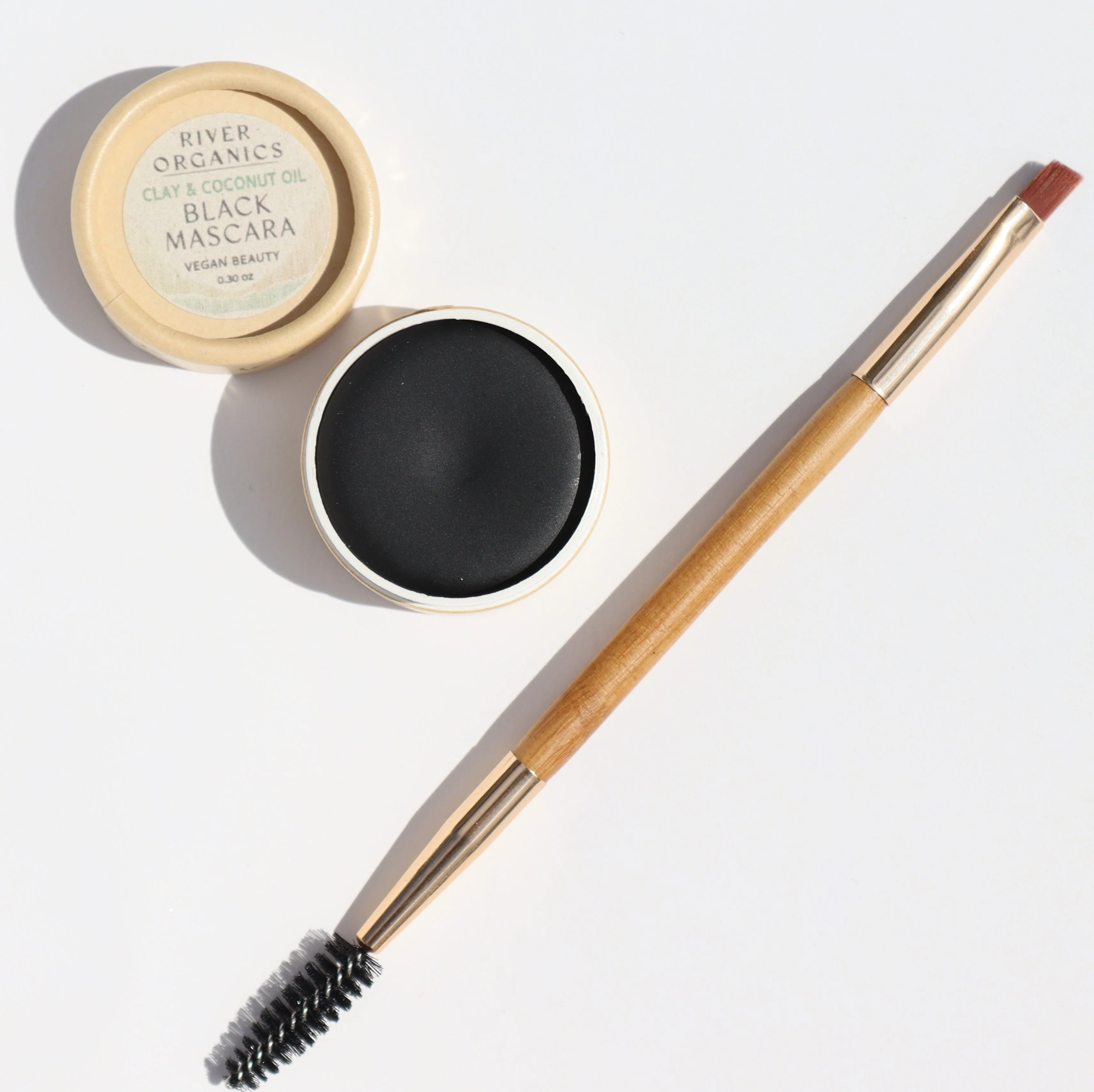 River Organics Eco-Friendly Double-Sided Bare Wood Brow & Mascara Brush - Image 5