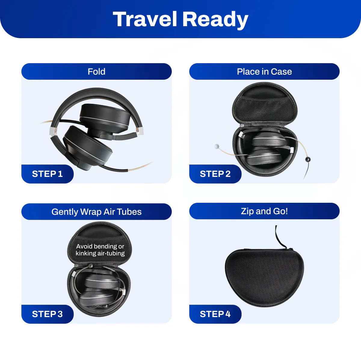 DefenderShield EMF Radiation-Free Air Tube Over-Ear Headphones - Image 6