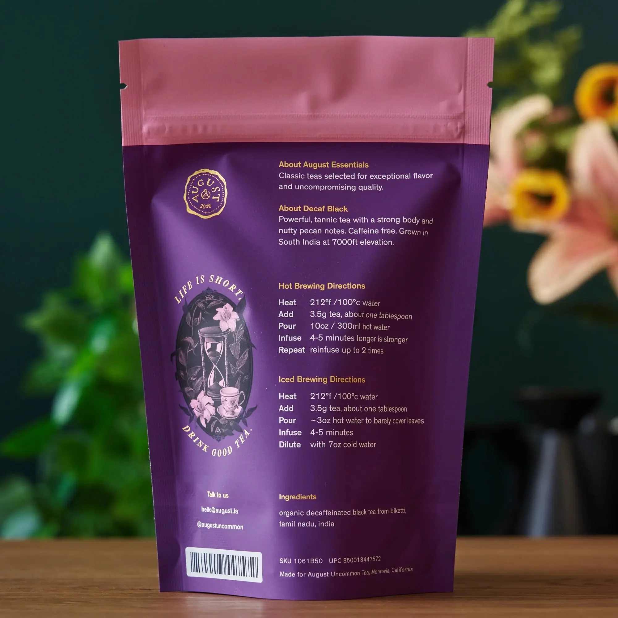 August Uncommon Tea Essentials Decaf Black Black Tea - Image 4