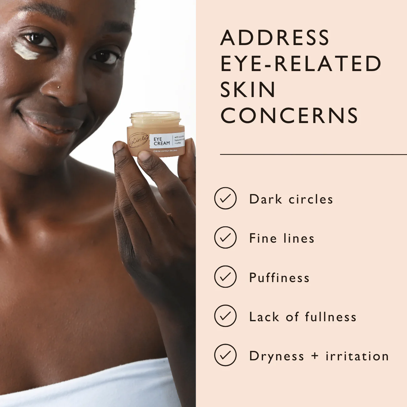 UpCircle Eye Cream with Hyaluronic Acid & Coffee - Image 5