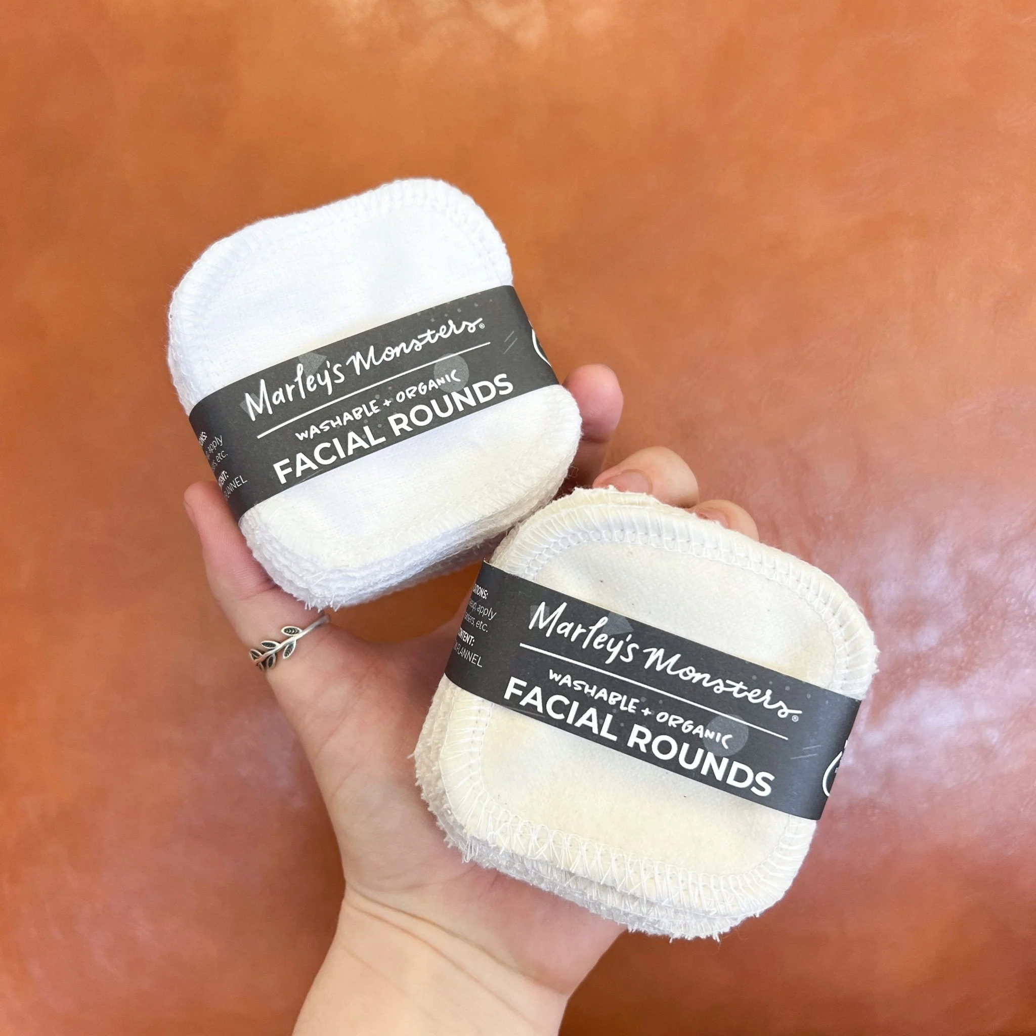 Marley's Monsters Facial Rounds: Organic Cotton Flannel