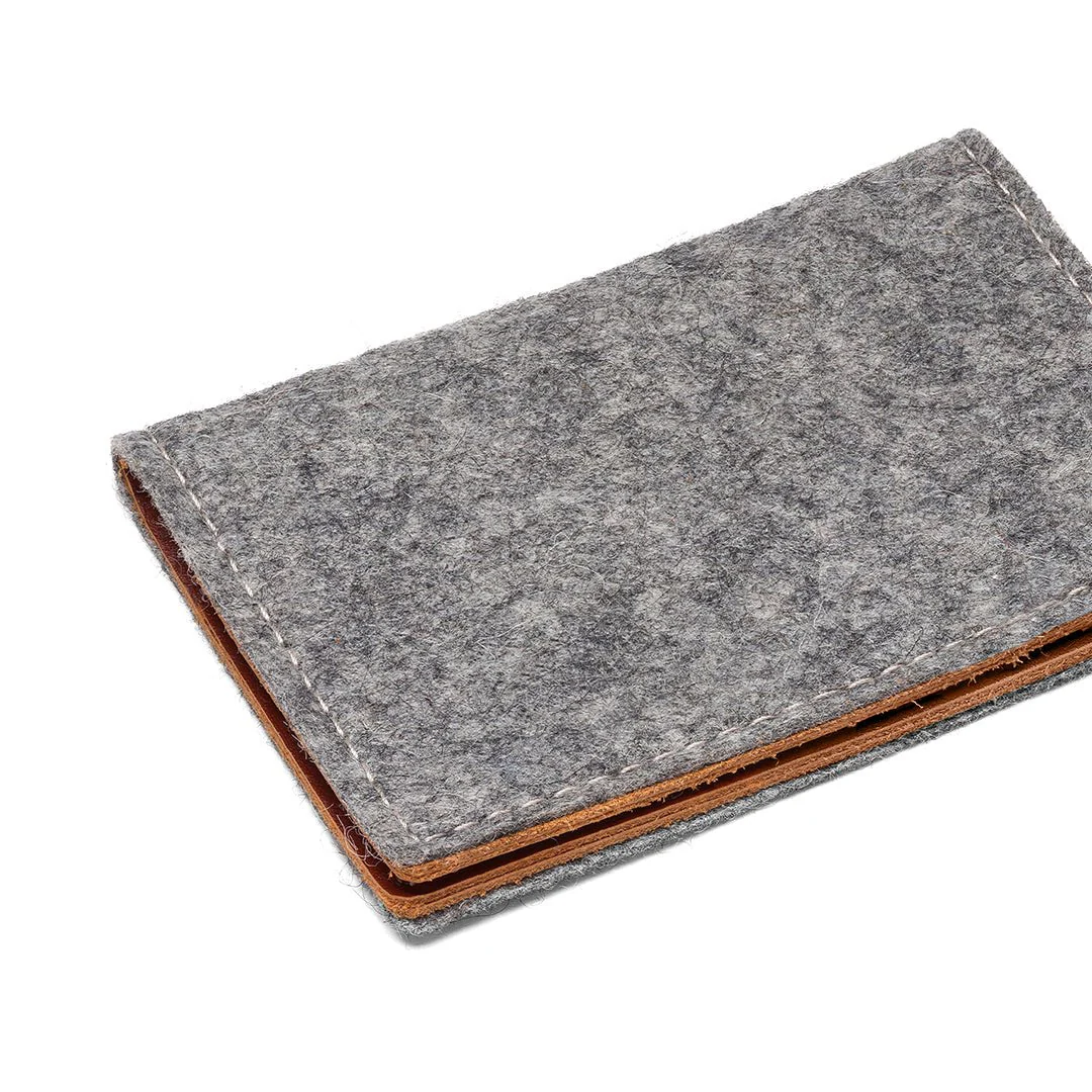 Kyrgies Felt and Leather Bifold Wallet - Image 3