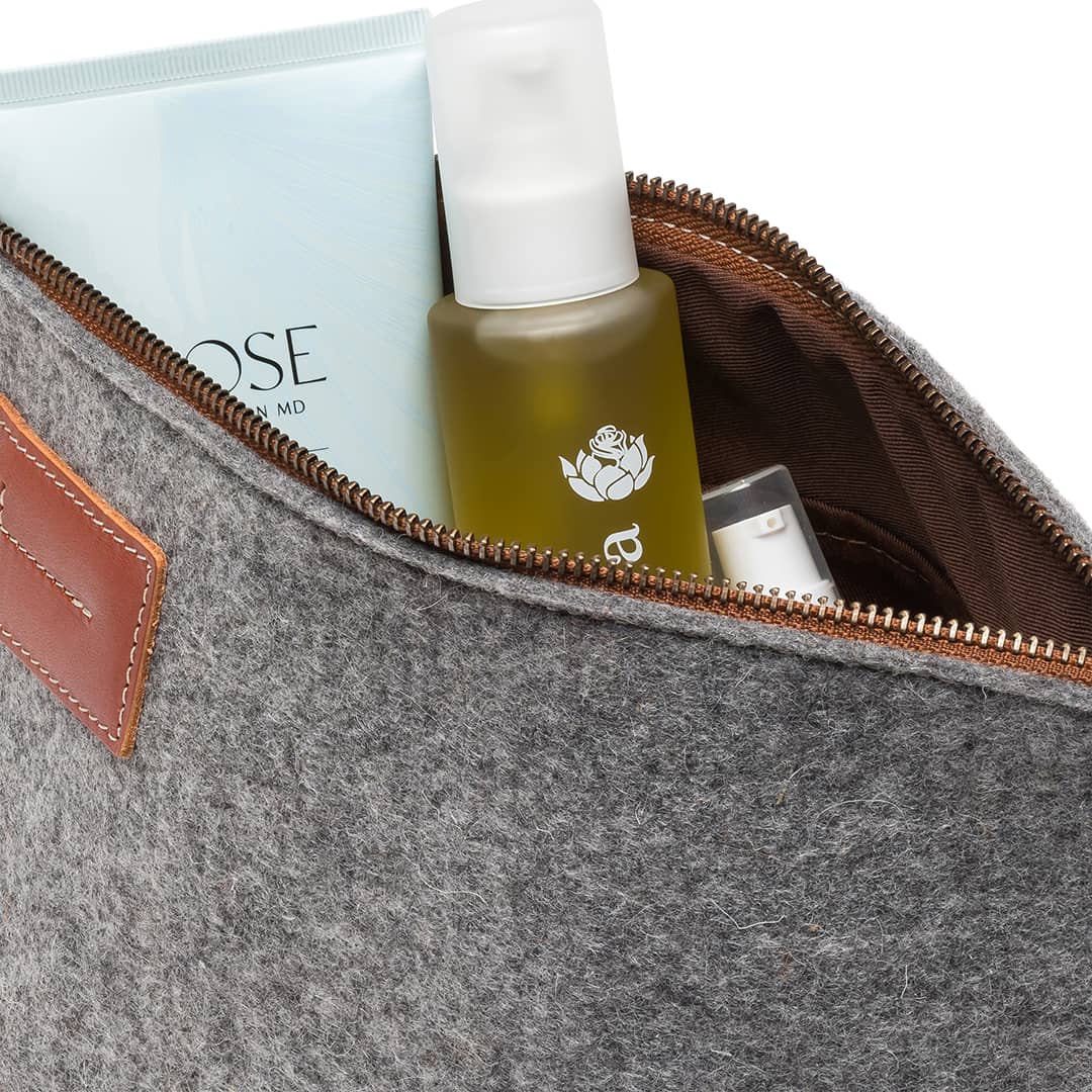 Kyrgies Felt and Leather Travel Kit - Image 3