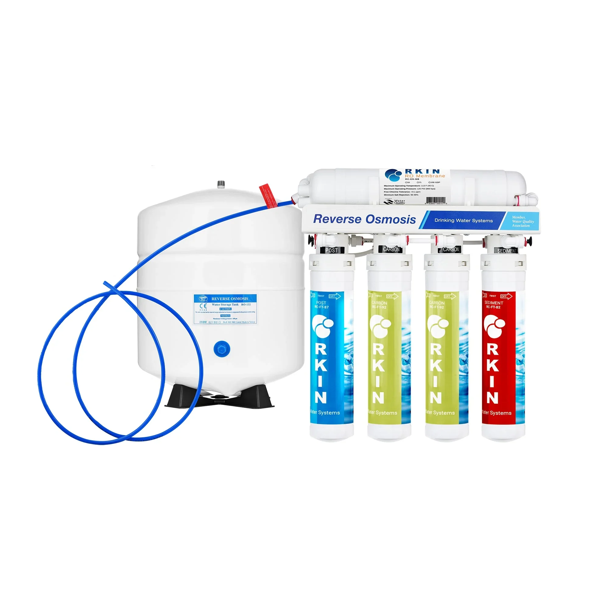 RKIN Flash Undersink Reverse Osmosis System with Chrome Lead-Free Faucet - Image 6