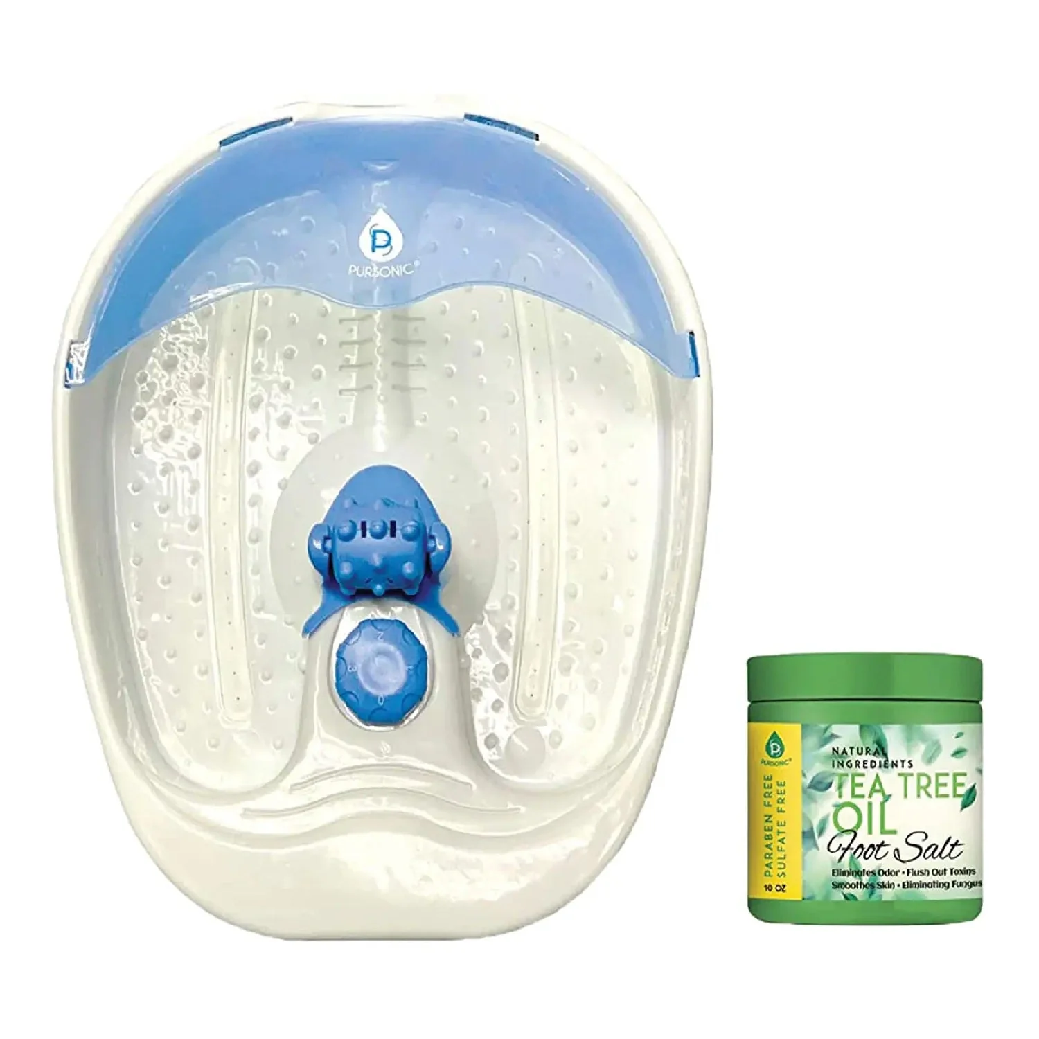 Pursonic Foot Spa Massager with Tea Tree Oil Foot Salt Scrub (Warming Function) - Image 4