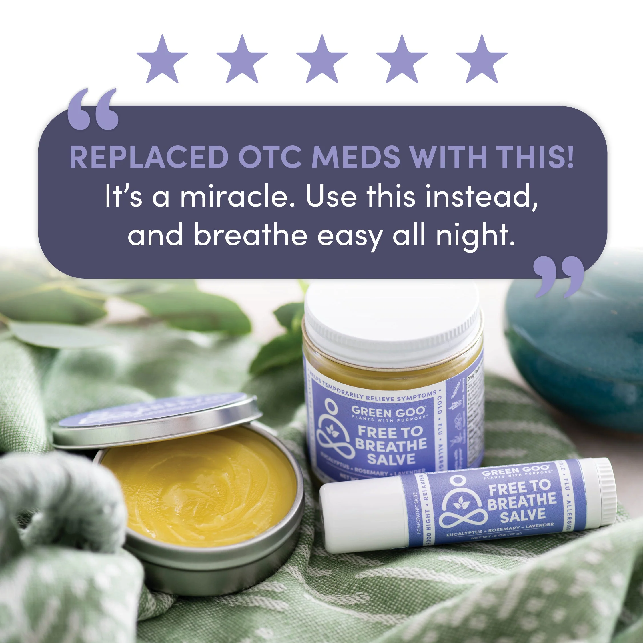 Green Goo Free To Breathe Natural Decongestant - Image 3