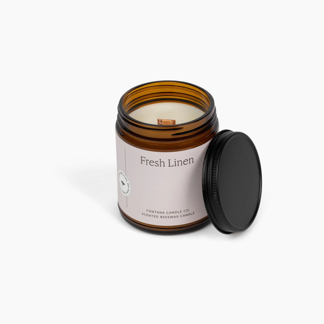 Fontana Candle Co Fresh Linen Jar Candle - Image 4