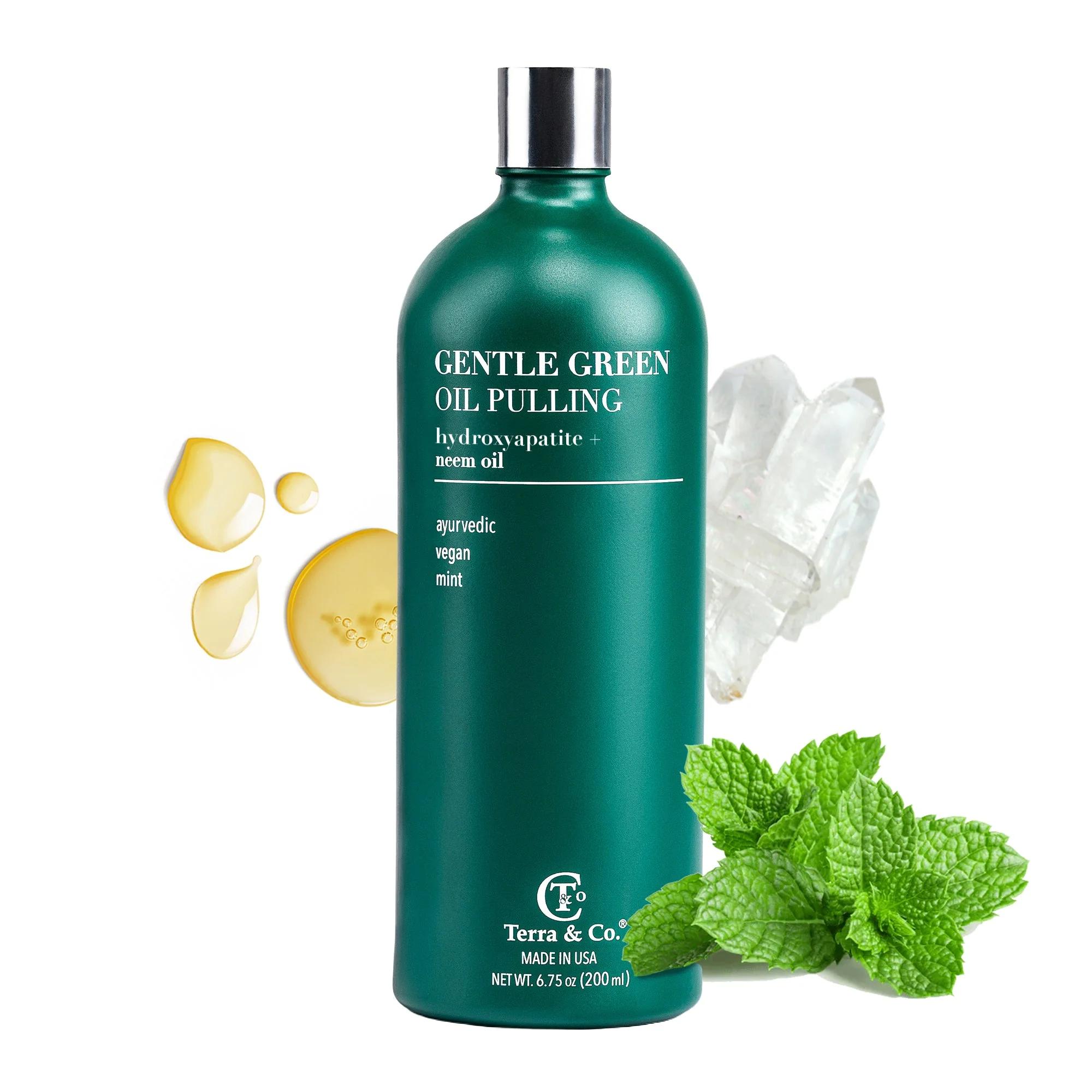 Terra & Co. Gentle Green Oil Pulling Mouthwash – Enamel Support & Gum Health