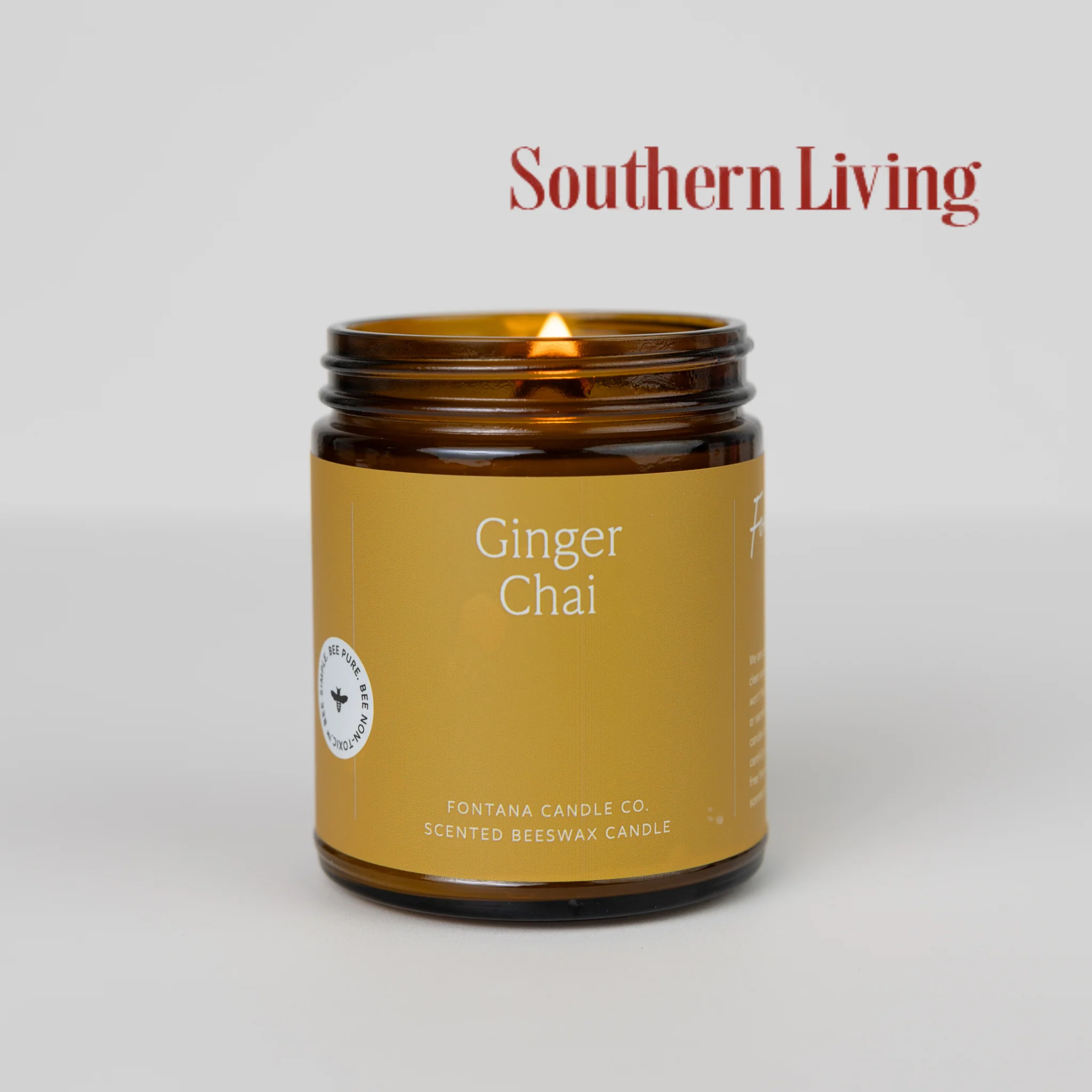 Fontana Candle Co Ginger Chai Jar Candle - Image 4